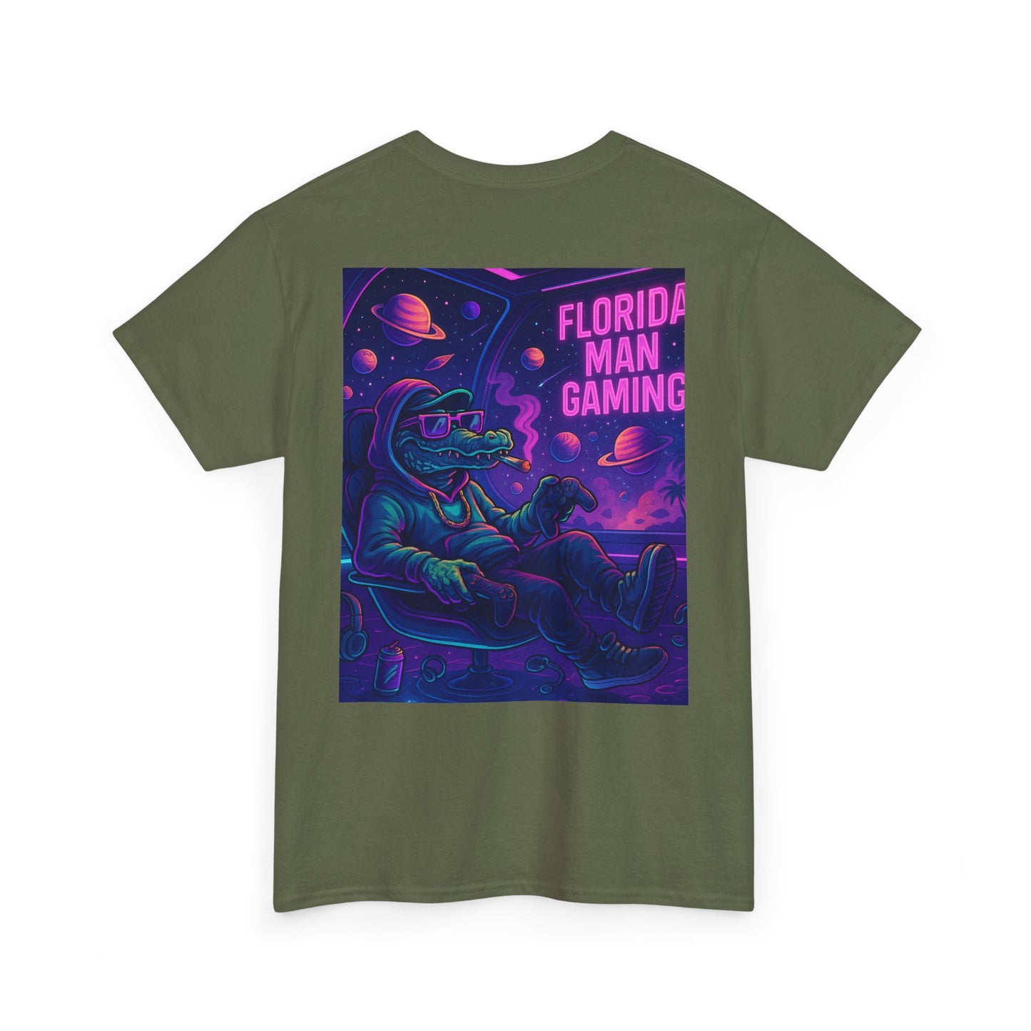 Florida Man Gaming Unisex Cotton Tee, Fun Florida Humor, Gamer Shirt, Unique Gift, Unisex T-shirt