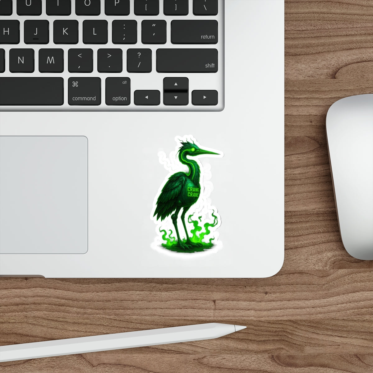 Vibrant Heron Die-Cut Stickers | Unique Sticker Art, Laptop Decor, Gift for Nature Lovers, Green Heron Theme, Eco-Friendly Art