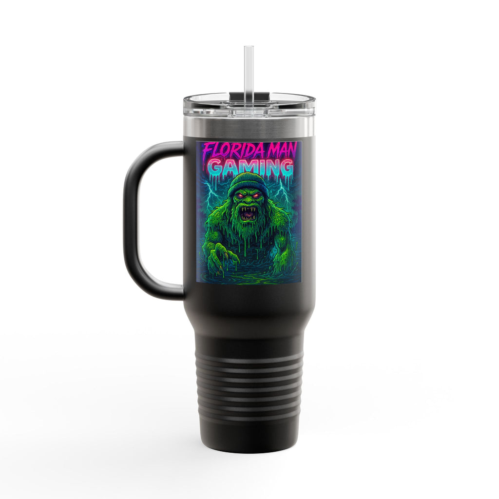 Florida Man Gaming Insulated Travel Mug | 40oz | Fun Gift for Gamers, Travel, Parties, Unique Drinkware