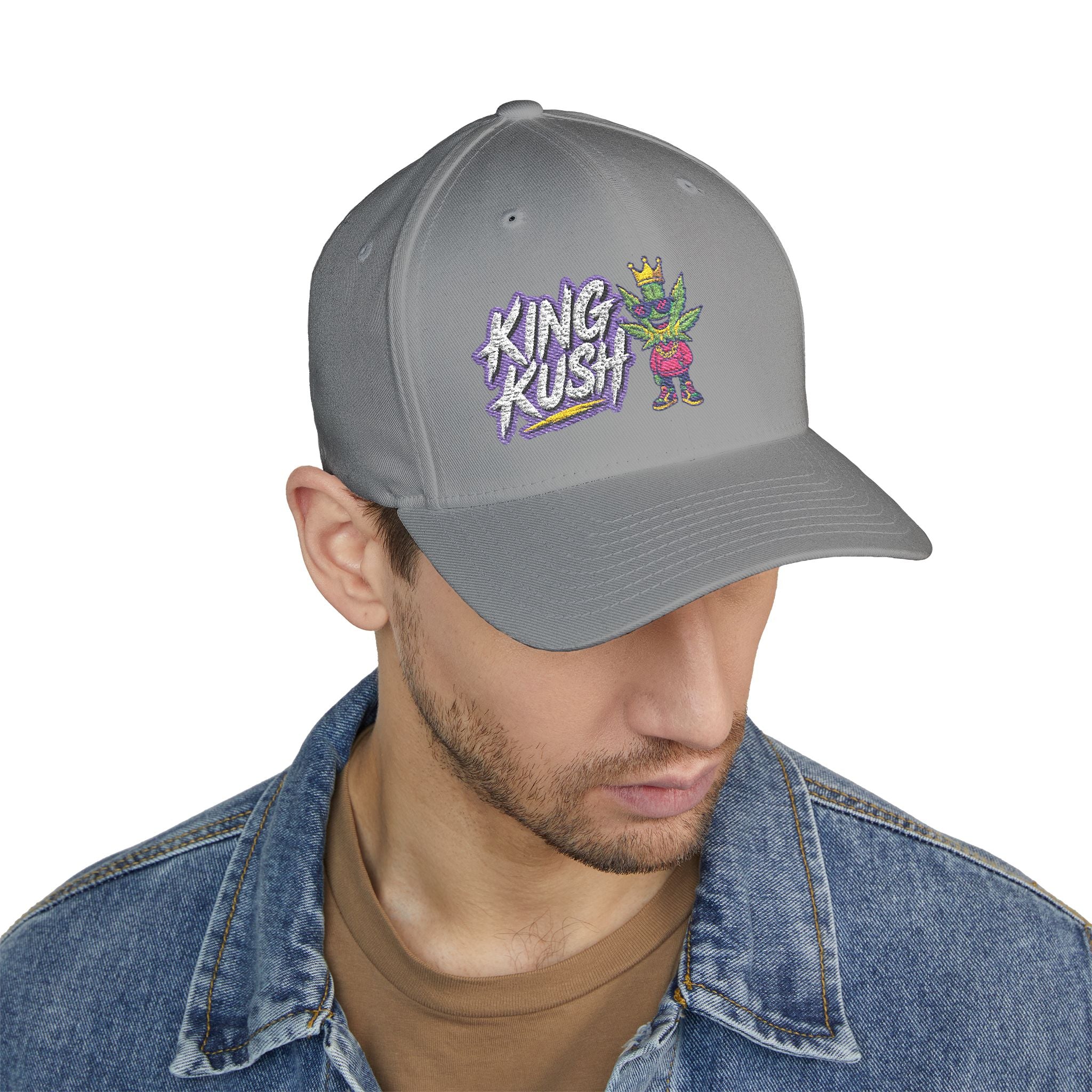 King Rush Embroidered Cap, Fun Gift for Gamers, Casual Streetwear, Fashion Accessories, Birthday Present, Outdoor Activities