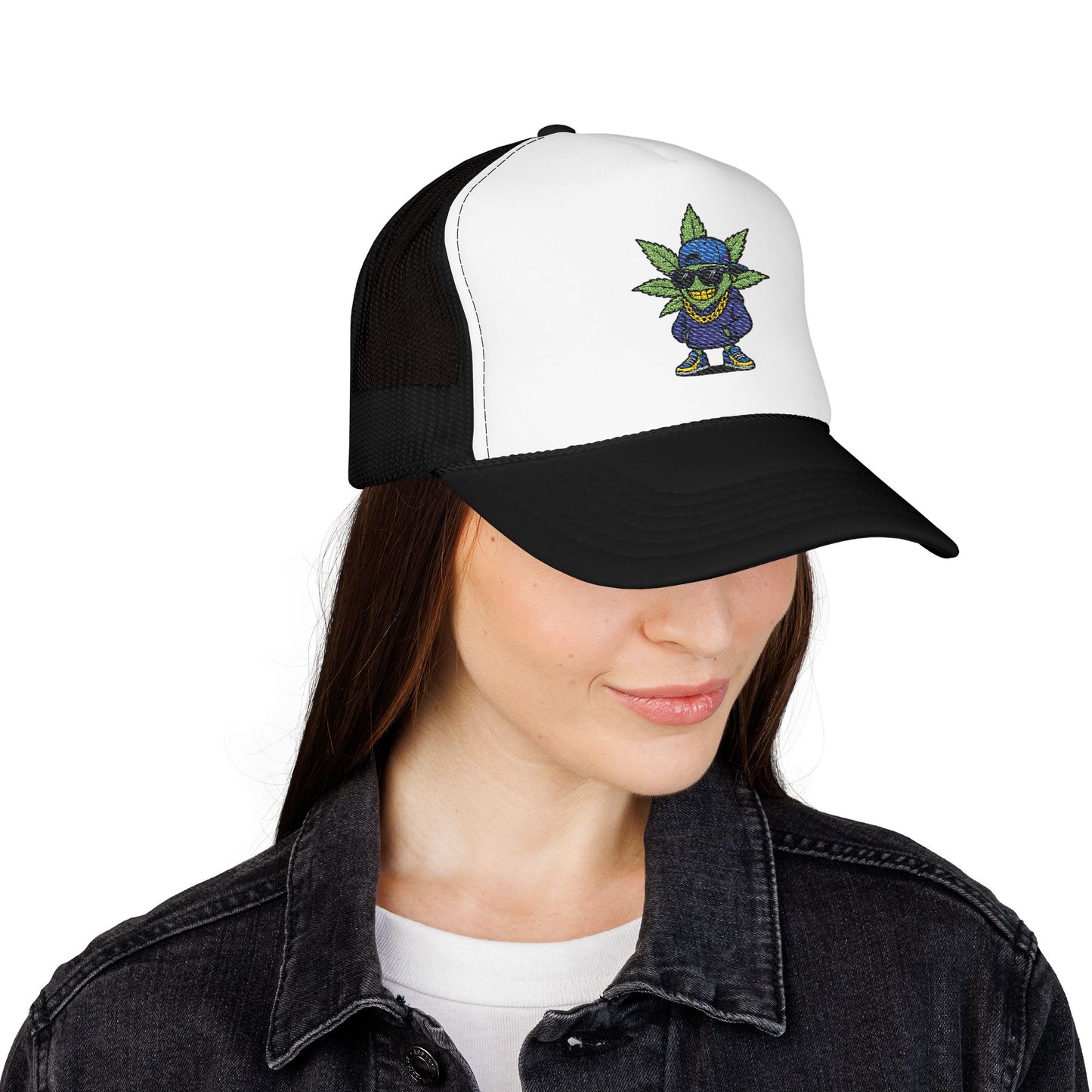 Cool Embroidered Foam Trucker Hat for Trendsetters, Everyday Style, Gift for Him, Outdoor Activities, Unique Streetwear