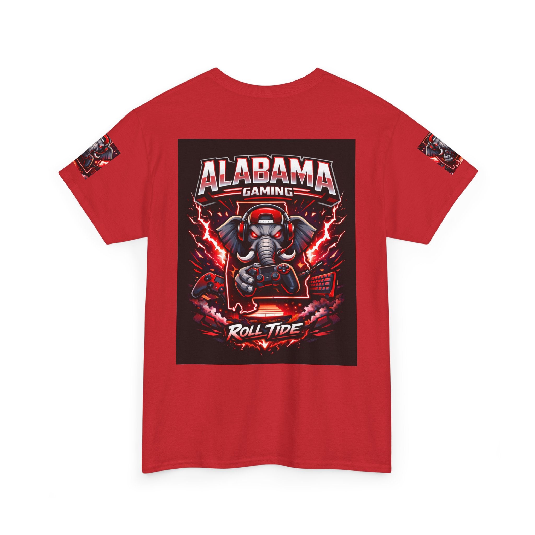 Alabama Gaming Tee — 'Roll Tide' Elephant Gamer Graphic Shirt