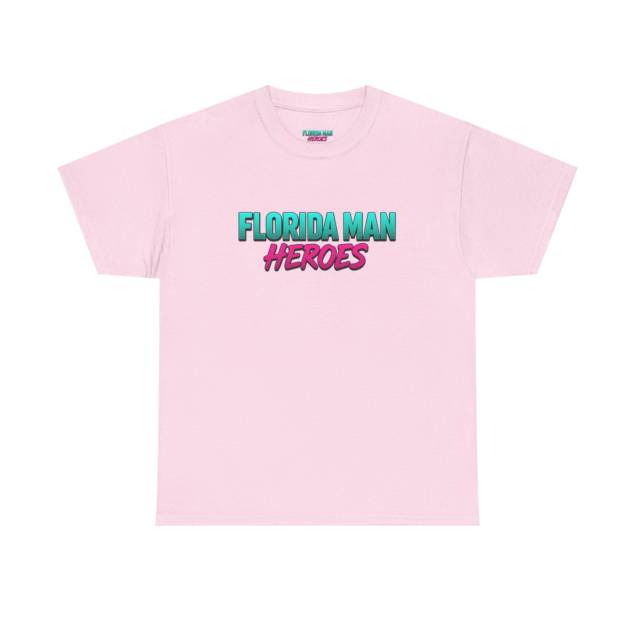 Florida Man Heroes Unisex Heavy Cotton Tee, Motivational Graphic Shirt, Humor Tee, Casual Summer Wear, Gift for Friends, Summer Vibes