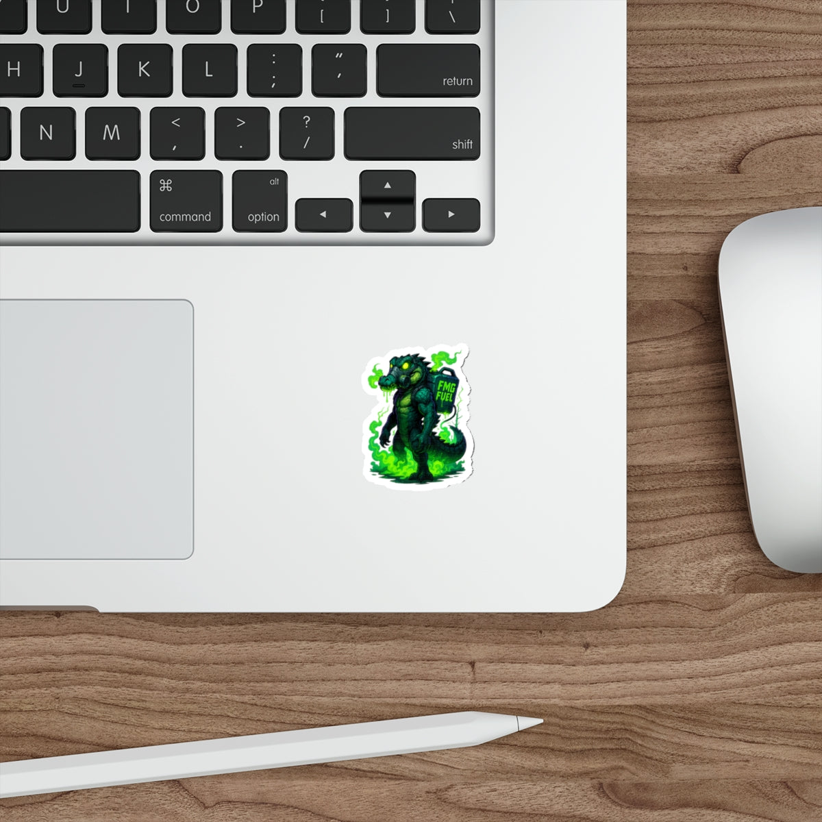 FMG Fuel Alligator Die-Cut Stickers | Cool Laptop Decor, Unique Party Favors, Biker Stickers, Gift for Gamers, 80s Retro Vibe