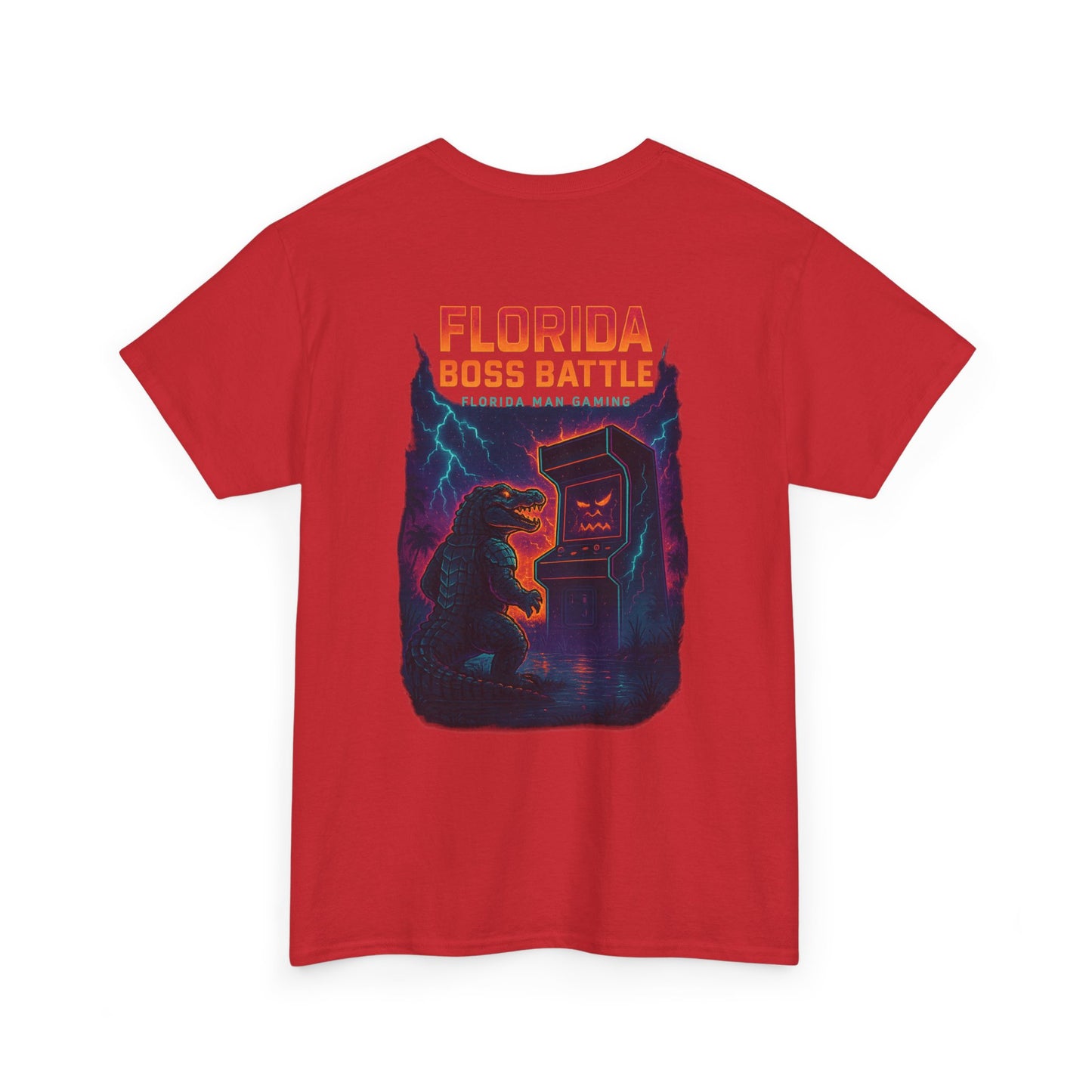 Florida Boss Battle Gaming Tee - Fun Unisex Cotton Shirt, Unique Graphic T-Shirt, Gift for Gamers, Casual Wear, Gaming Merchandise