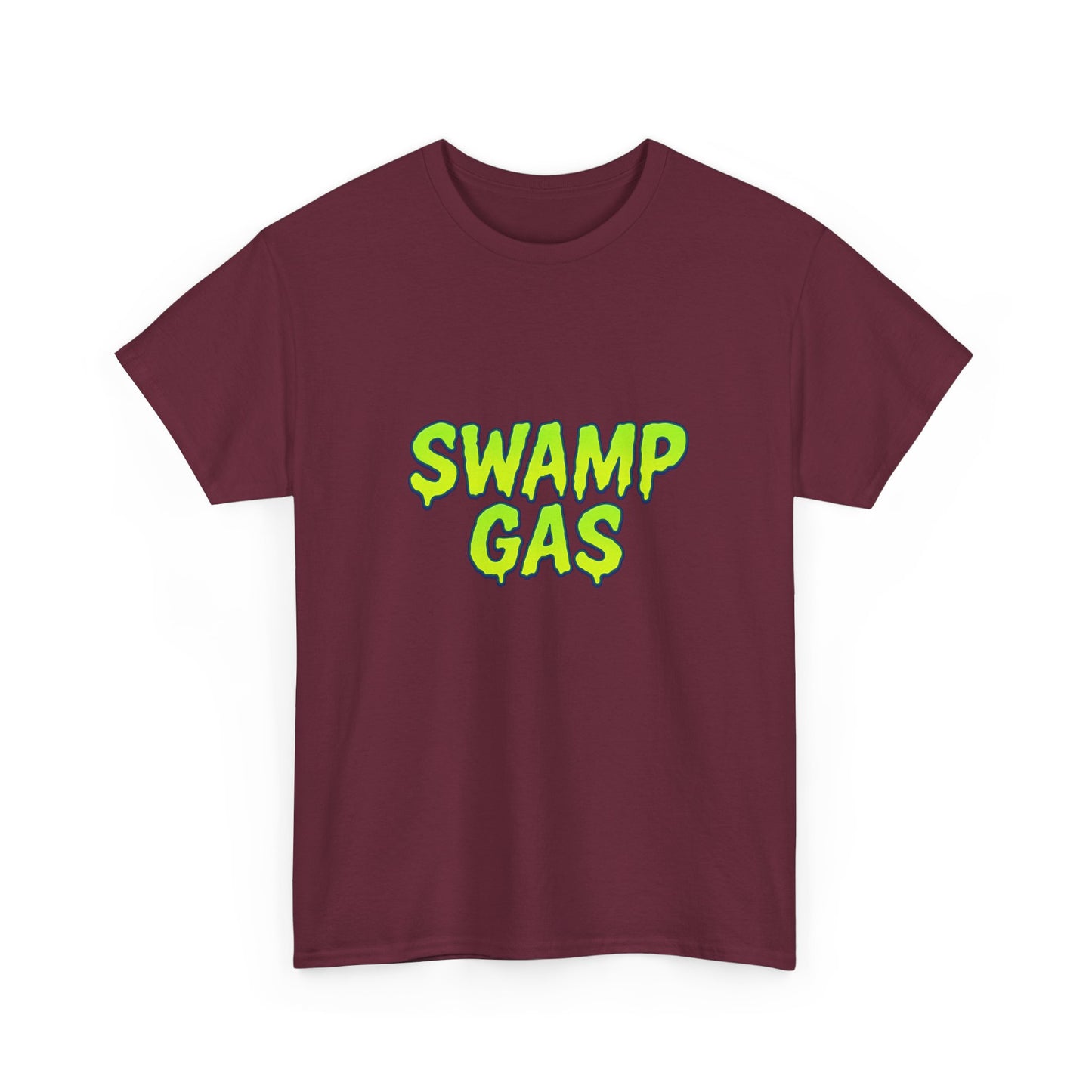 Neon Green Blob Unisex Tee - Cute Cartoonish Design with Hearts and Stars