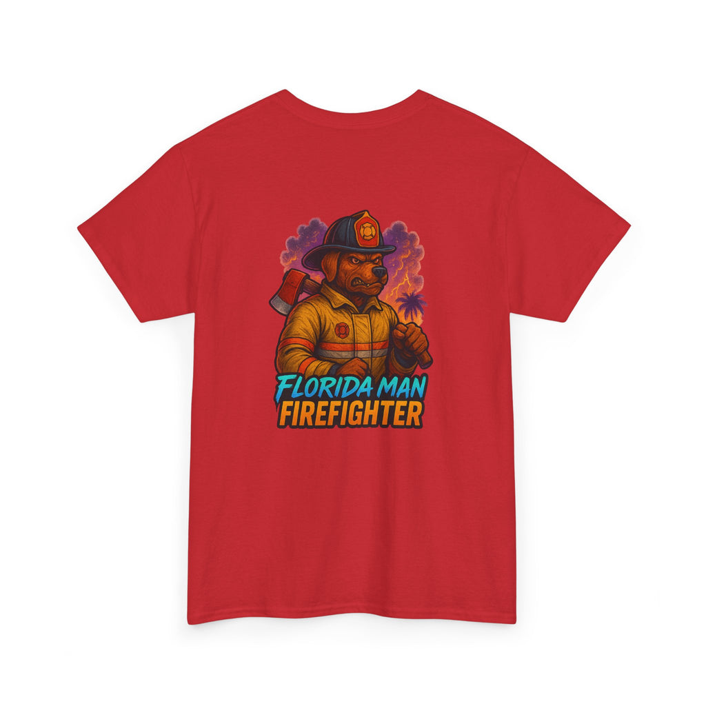 Gaming Tee - Florida Man Blaze Firefighter Gator