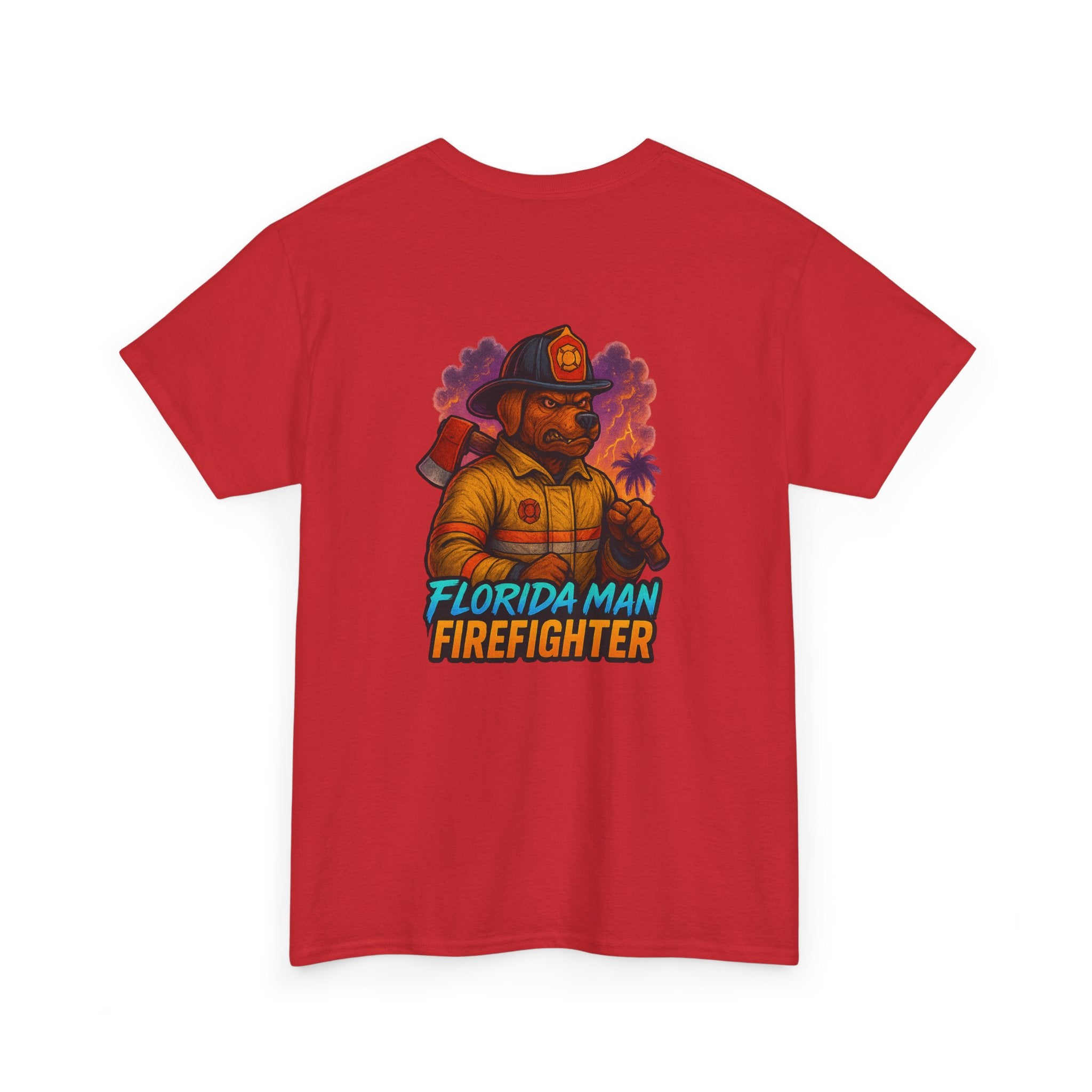 Gaming Tee - Florida Man Blaze Firefighter Gator