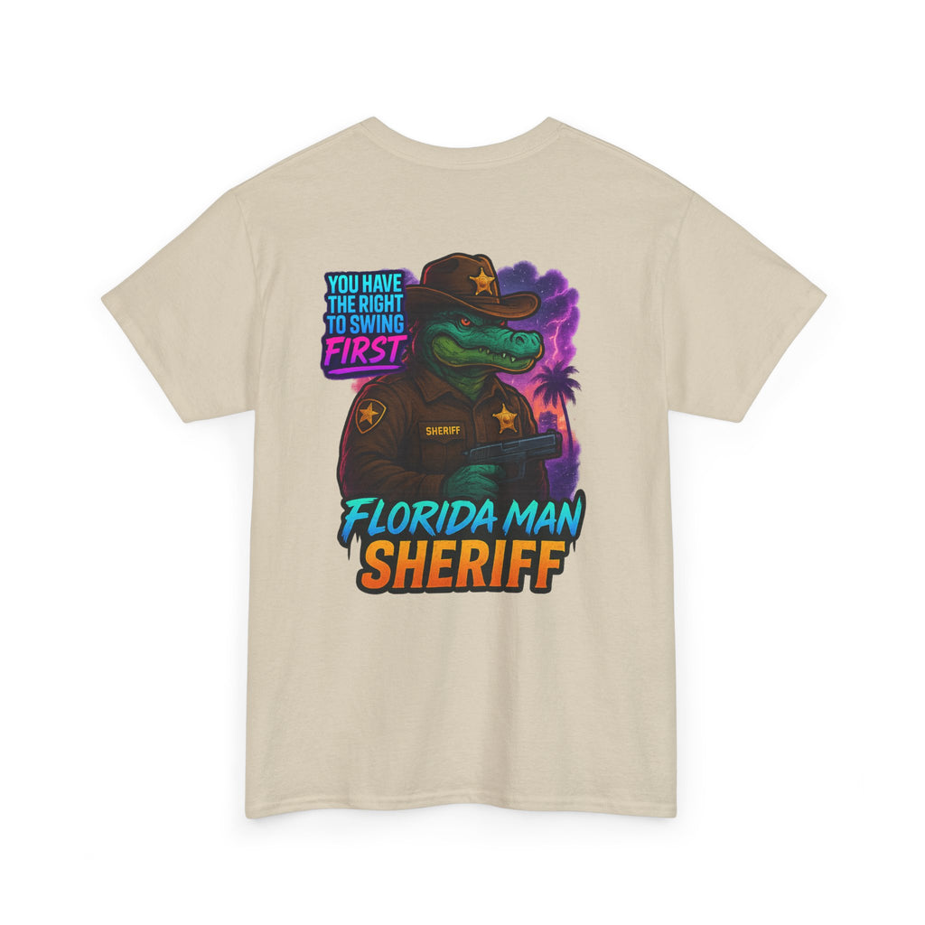 Florida Man Sheriff Tee - Fun Unisex Cotton T-Shirt, Graphic Tee for Florida Lovers, Gift for Dads, Unique Humor Shirt, Casual Wear