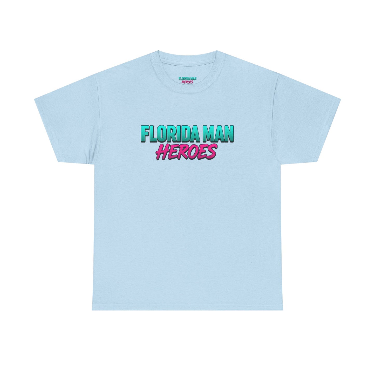Florida Man Heroes Unisex Heavy Cotton Tee, Motivational Graphic Shirt, Humor Tee, Casual Summer Wear, Gift for Friends, Summer Vibes