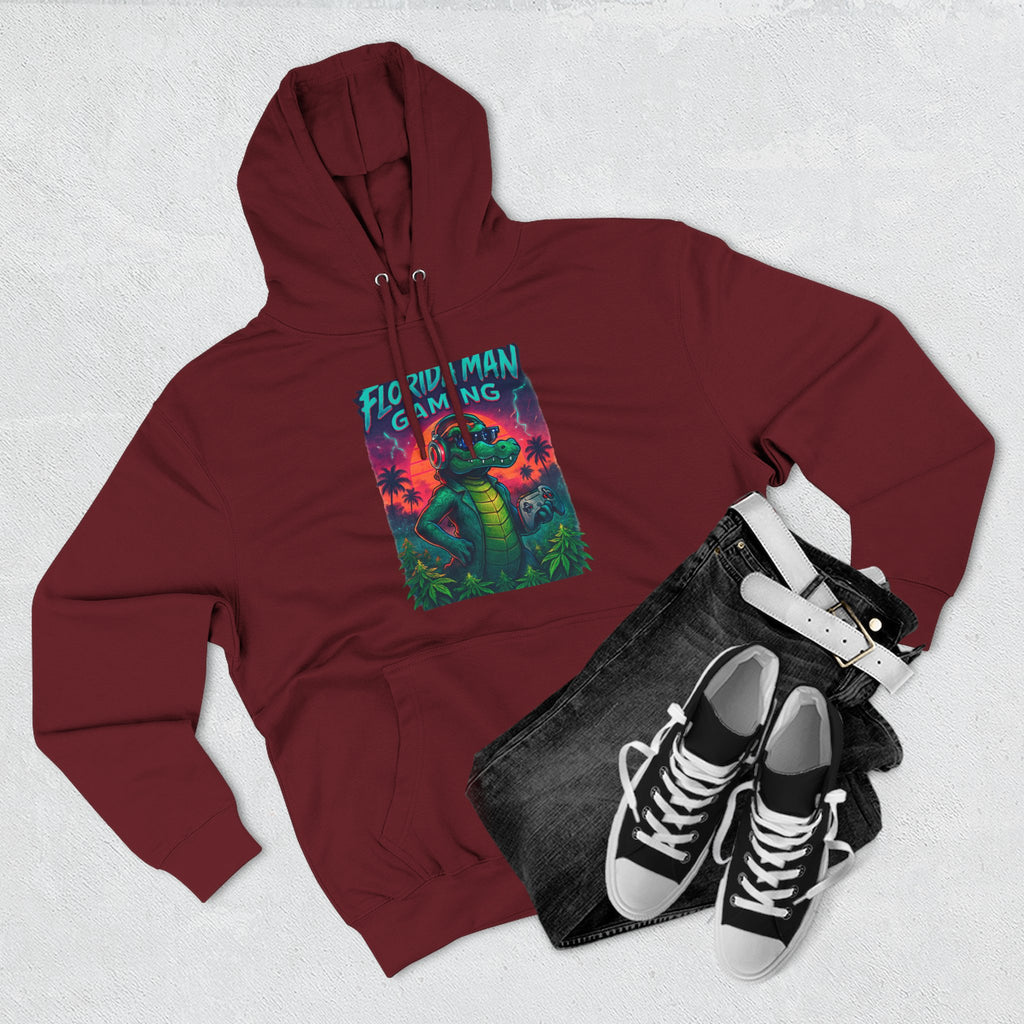 Gamer Fleece Hoodie - Cozy Dragon Design, Perfect for Gaming Sessions, Gifts for Gamers, Casual Wear, Fun Streetwear