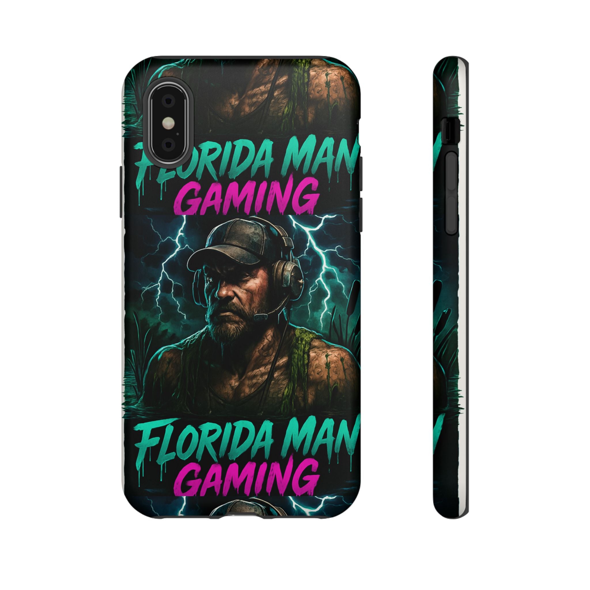Phone Case - Florida Man Gaming Mascot Rising from the Swamp Tough Case