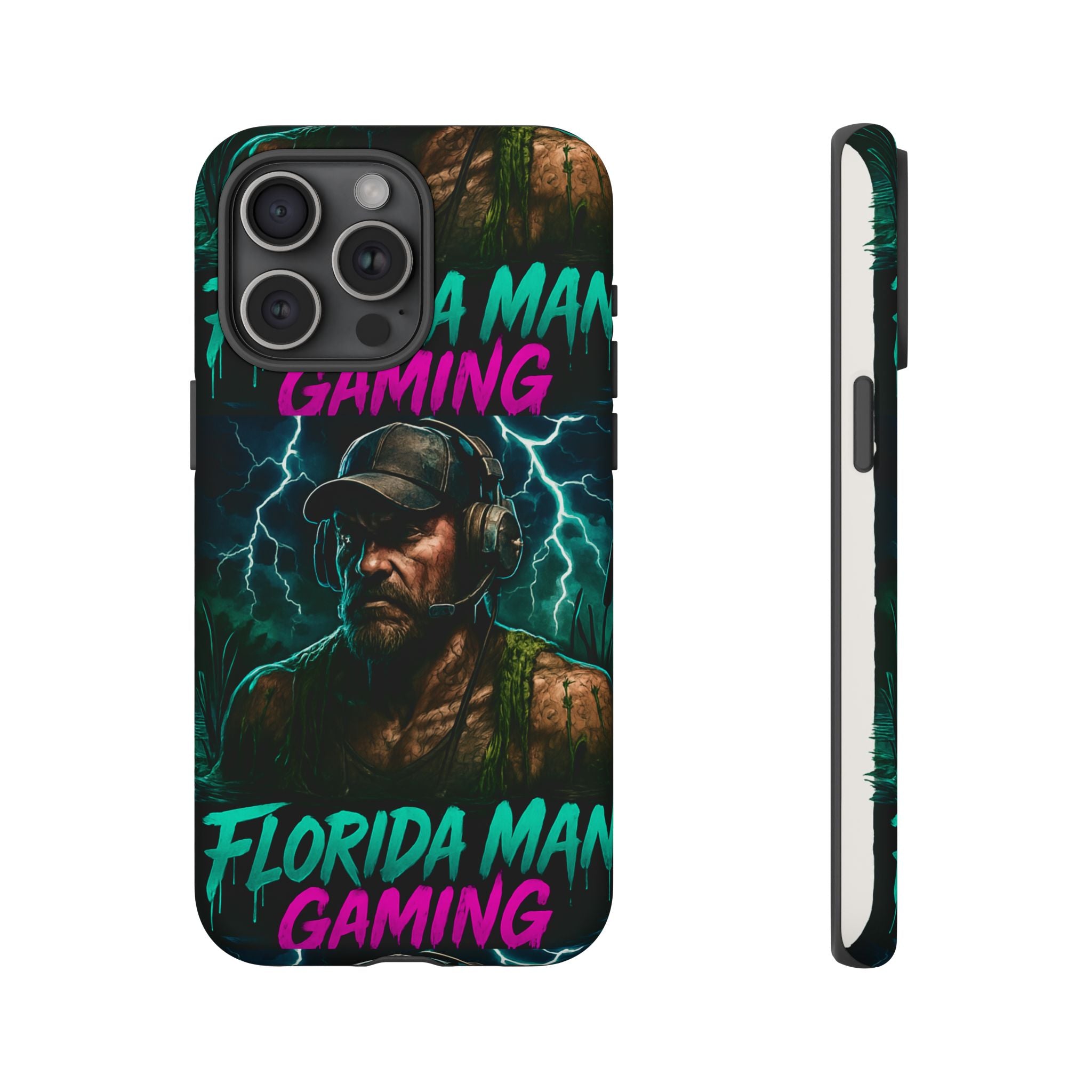Phone Case - Florida Man Gaming Mascot Rising from the Swamp Tough Case