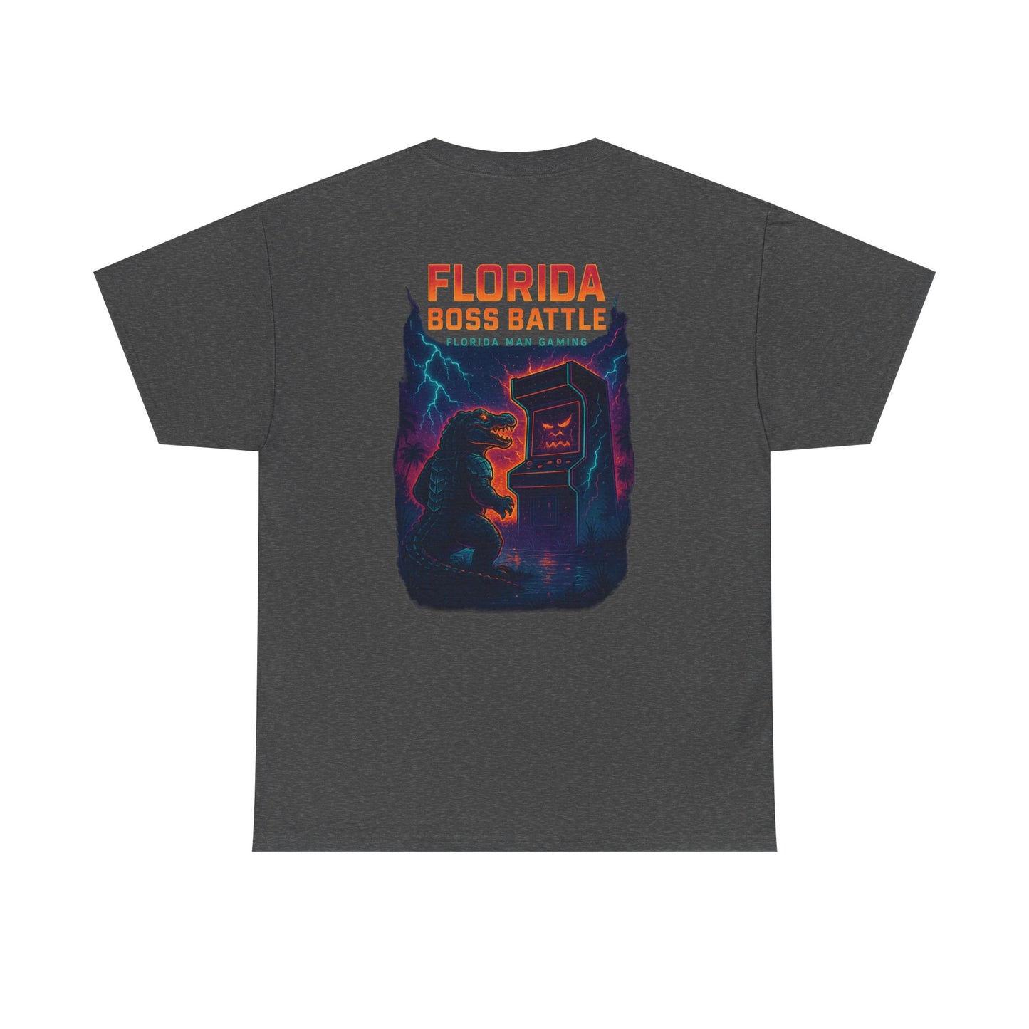 Florida Boss Battle Gaming Tee - Fun Unisex Cotton Shirt, Unique Graphic T-Shirt, Gift for Gamers, Casual Wear, Gaming Merchandise