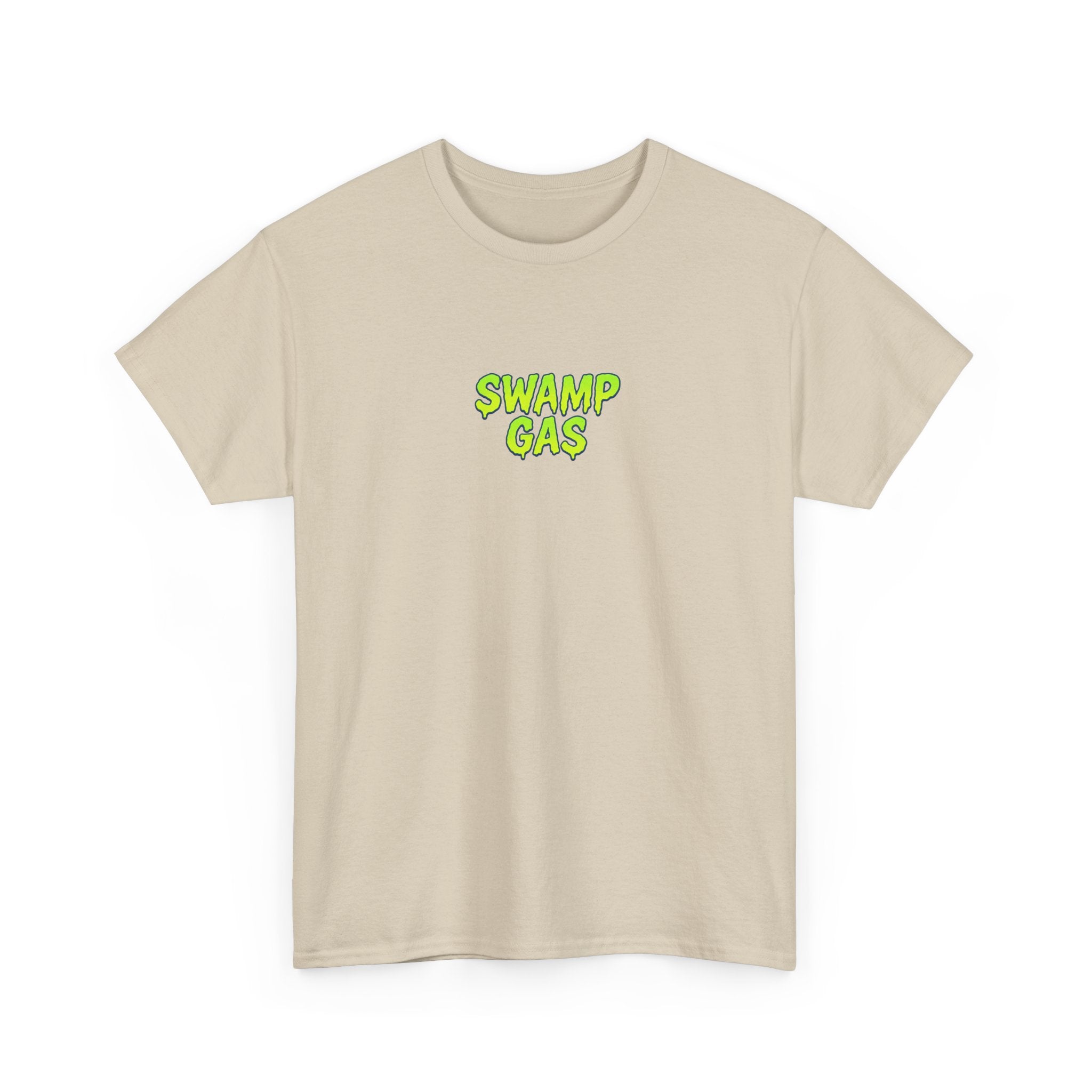 Swamp Gas Monster Unisex Tee, Fun Graphic Shirt, Gift for Monster Lovers, Casual Wear, Halloween Apparel, Youth and Adult Sizes