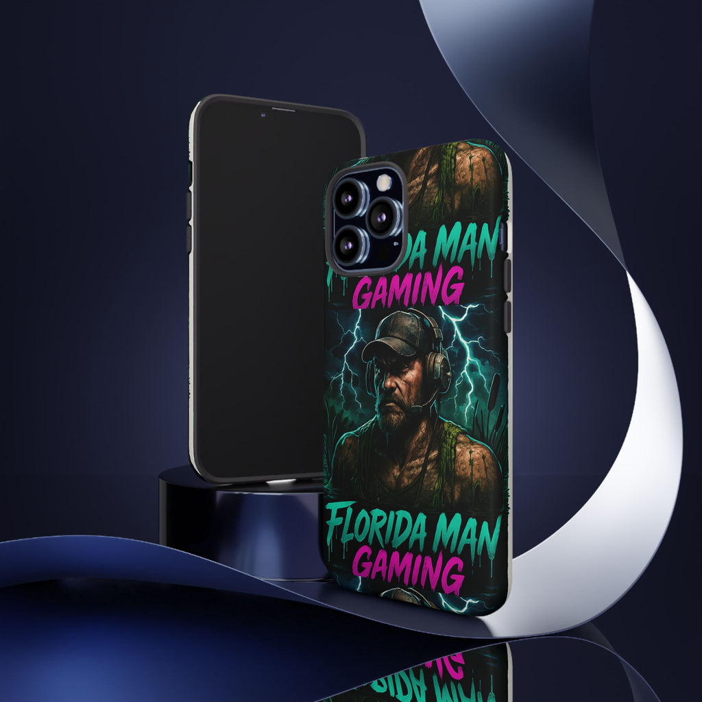 Phone Case - Florida Man Gaming Mascot Rising from the Swamp Tough Case