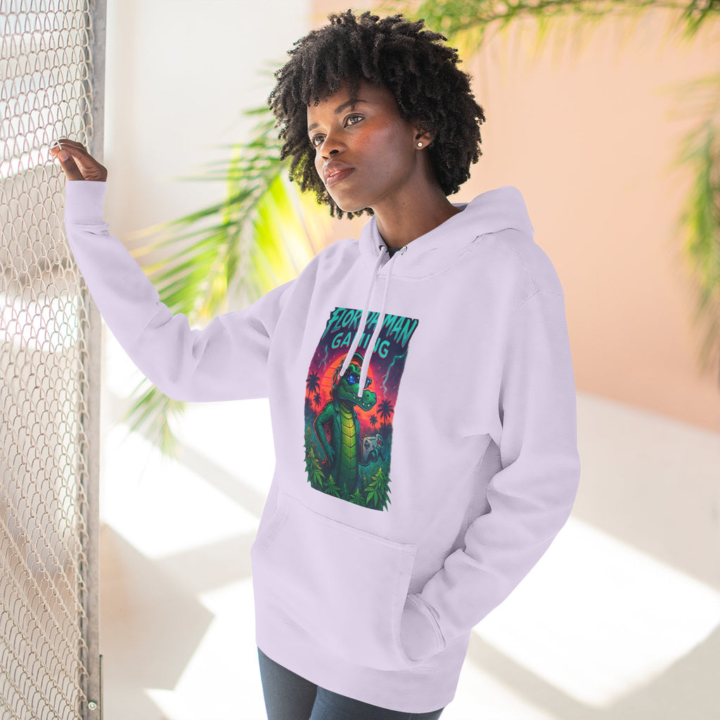 Gamer Fleece Hoodie - Cozy Dragon Design, Perfect for Gaming Sessions, Gifts for Gamers, Casual Wear, Fun Streetwear