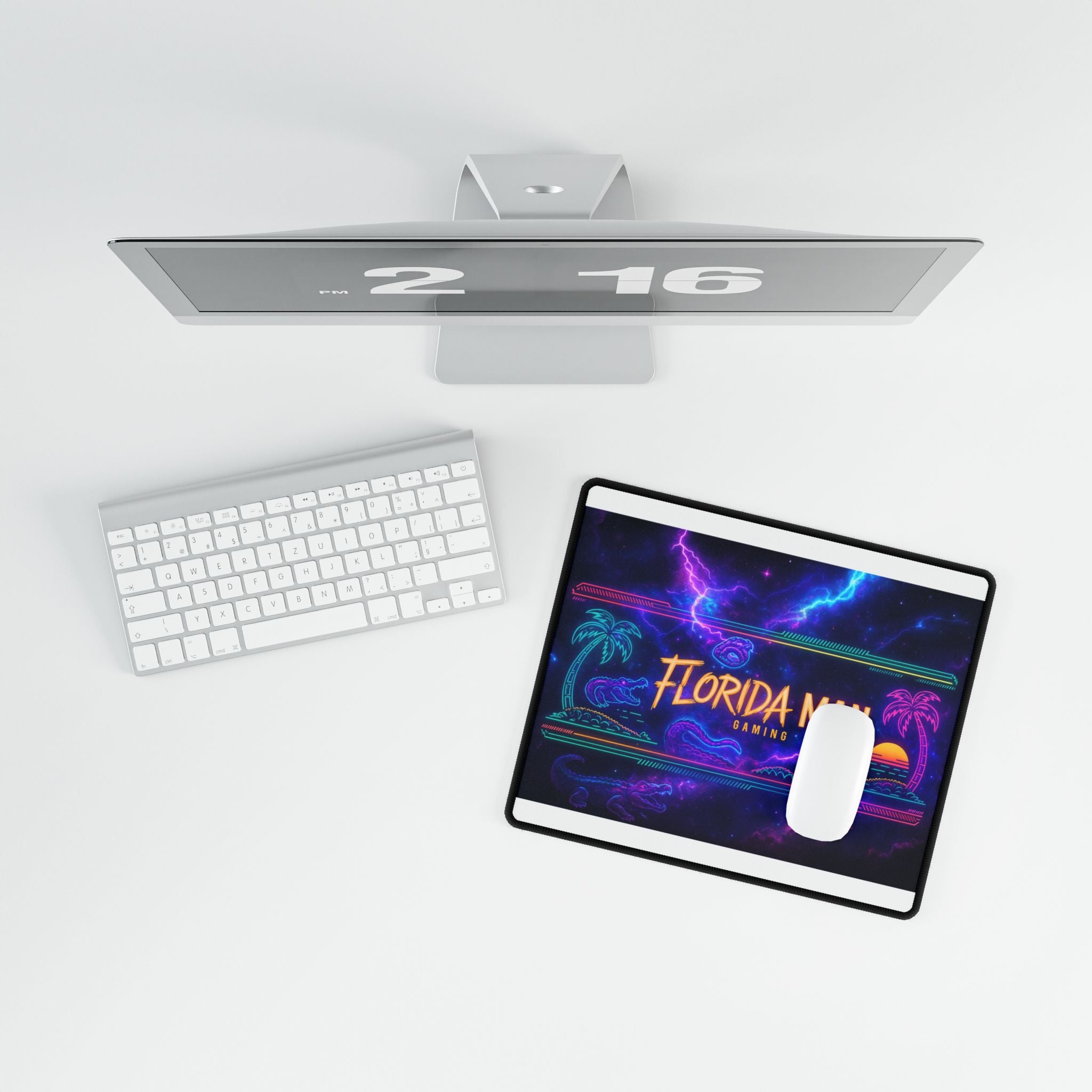 Florida Man Gaming Desk Mat, Colorful Gaming Desk Pad, Gamer Accessories, Fun Office Decor, Unique Mouse Mat