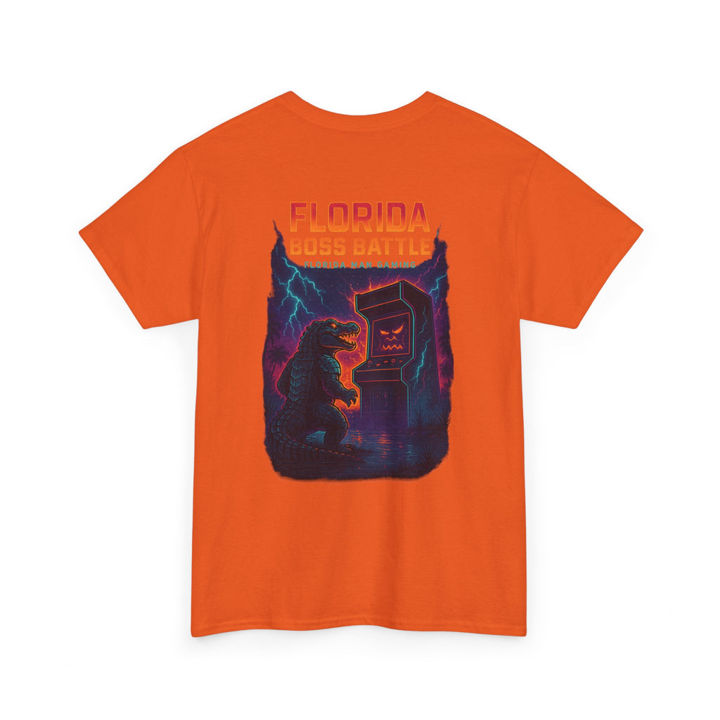 Florida Boss Battle Gaming Tee - Fun Unisex Cotton Shirt, Unique Graphic T-Shirt, Gift for Gamers, Casual Wear, Gaming Merchandise