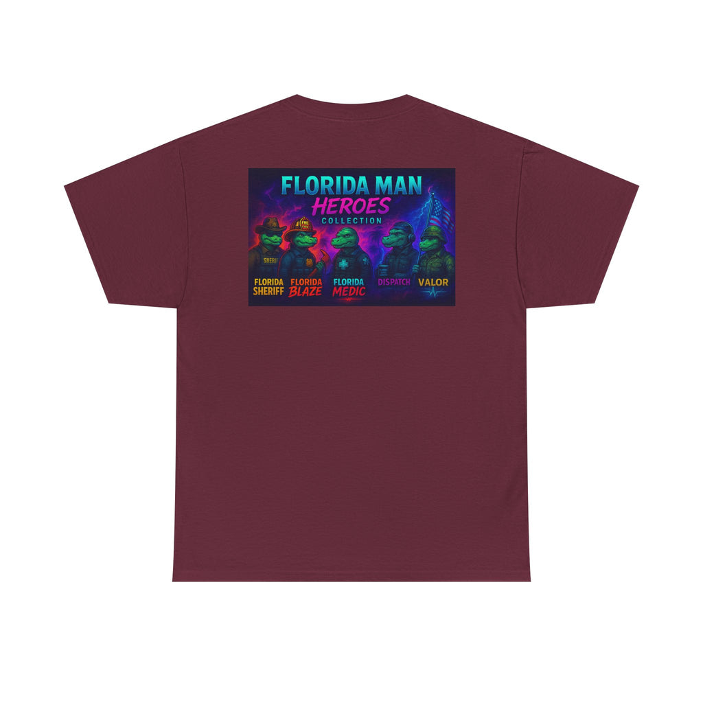 Florida Man Heroes Unisex Tee | Fun Graphic Shirt, Unique Gift, Florida Pride, Casual Style, Funny Tee