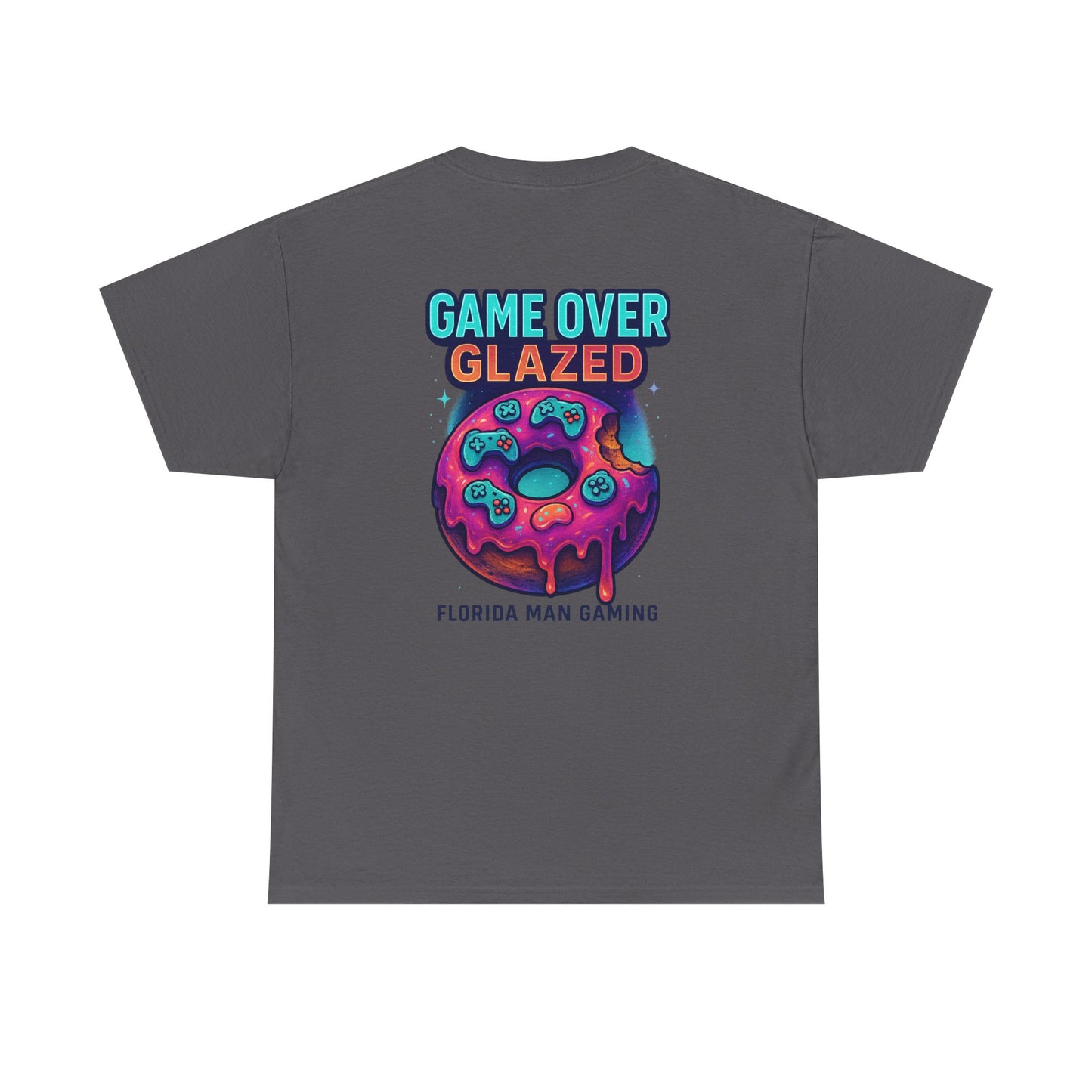 Gaming Graphic Tee for Retro Fun Lovers, Perfect for Gifts, Casual Wear, Gaming Events, Game Over Design