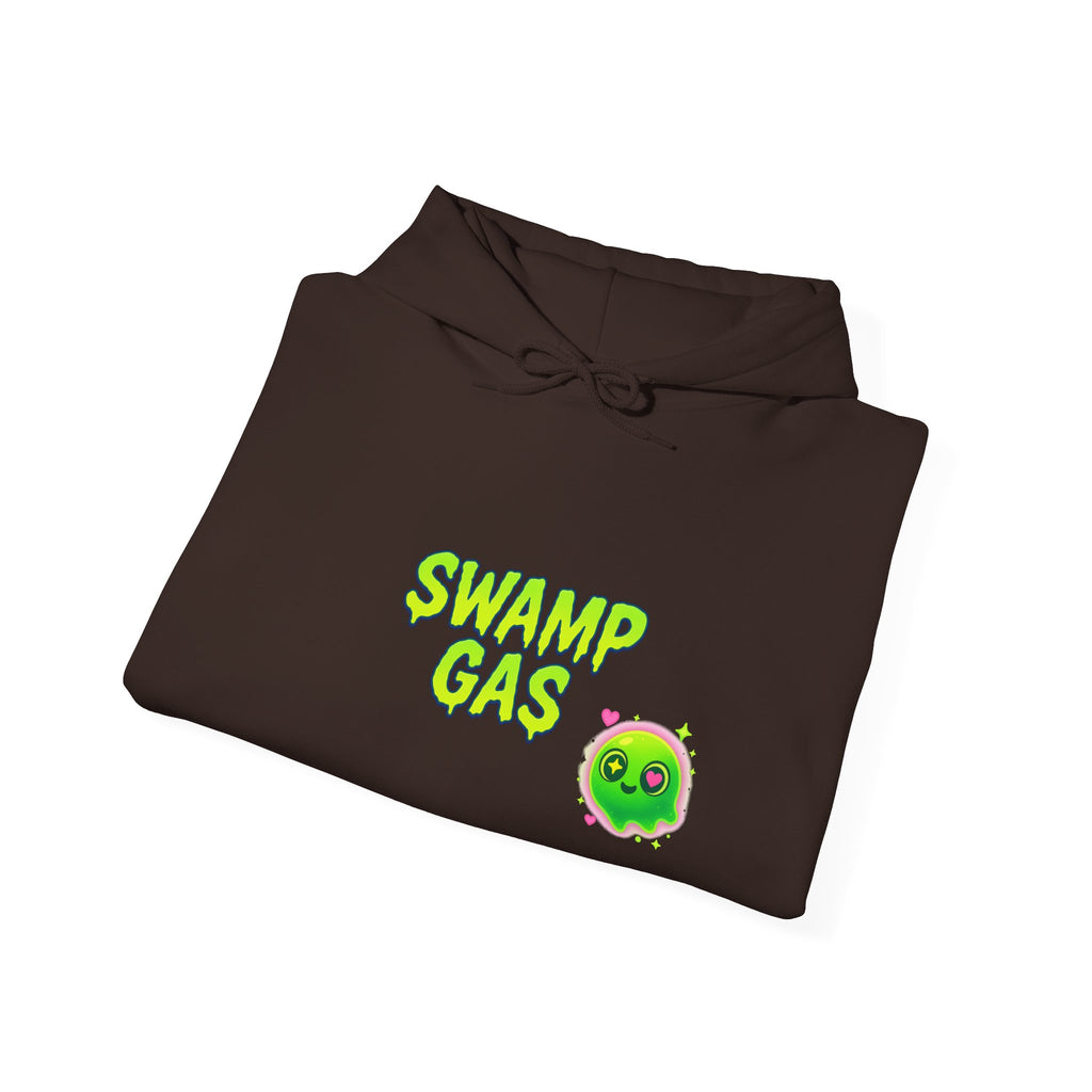 Cute Swamp Gas Hoodie, Unisex Sweatshirt, Gamer Gift, Green Slime Hoodie, Fun Casual Outfit, Halloween Costume