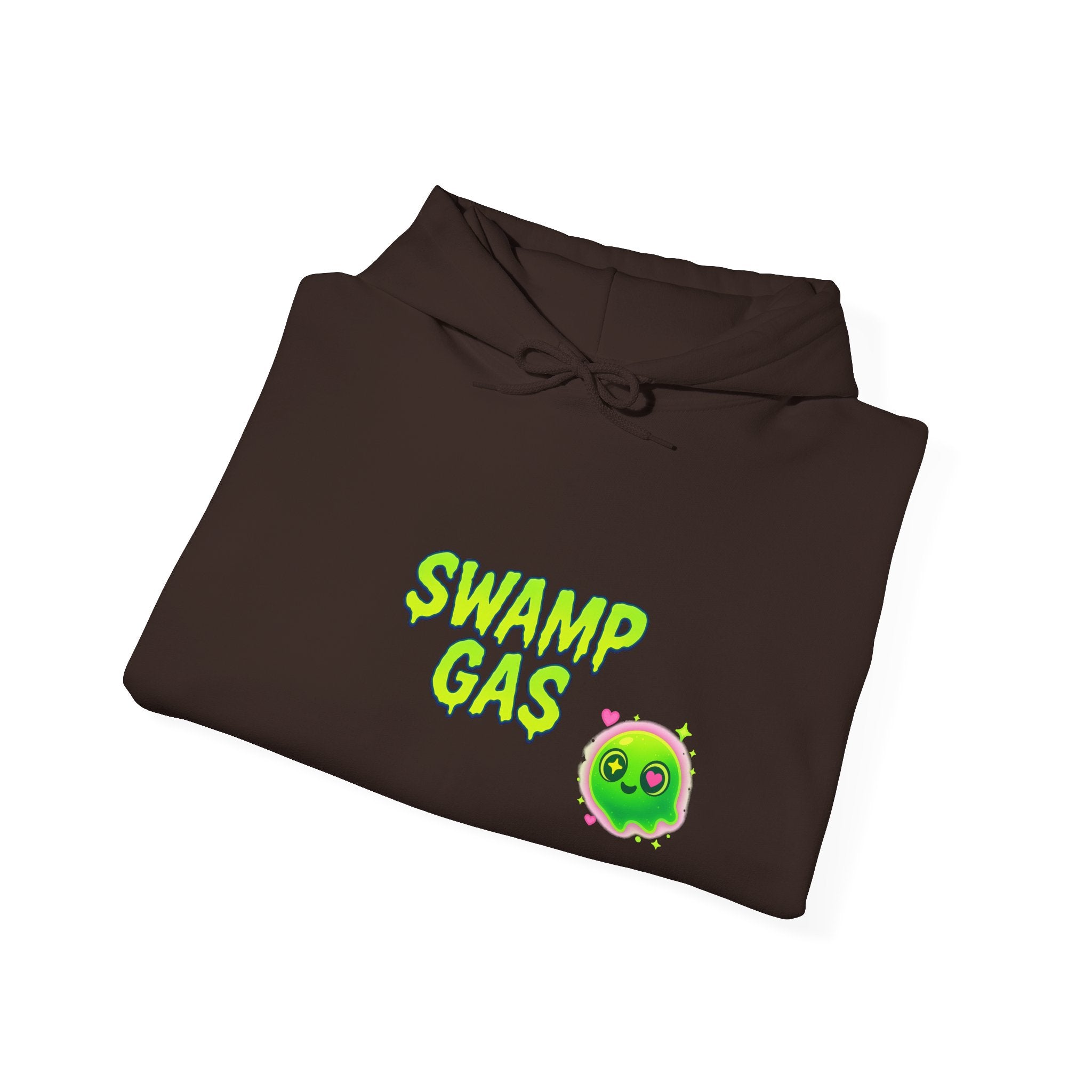 Cute Swamp Gas Hoodie, Unisex Sweatshirt, Gamer Gift, Green Slime Hoodie, Fun Casual Outfit, Halloween Costume