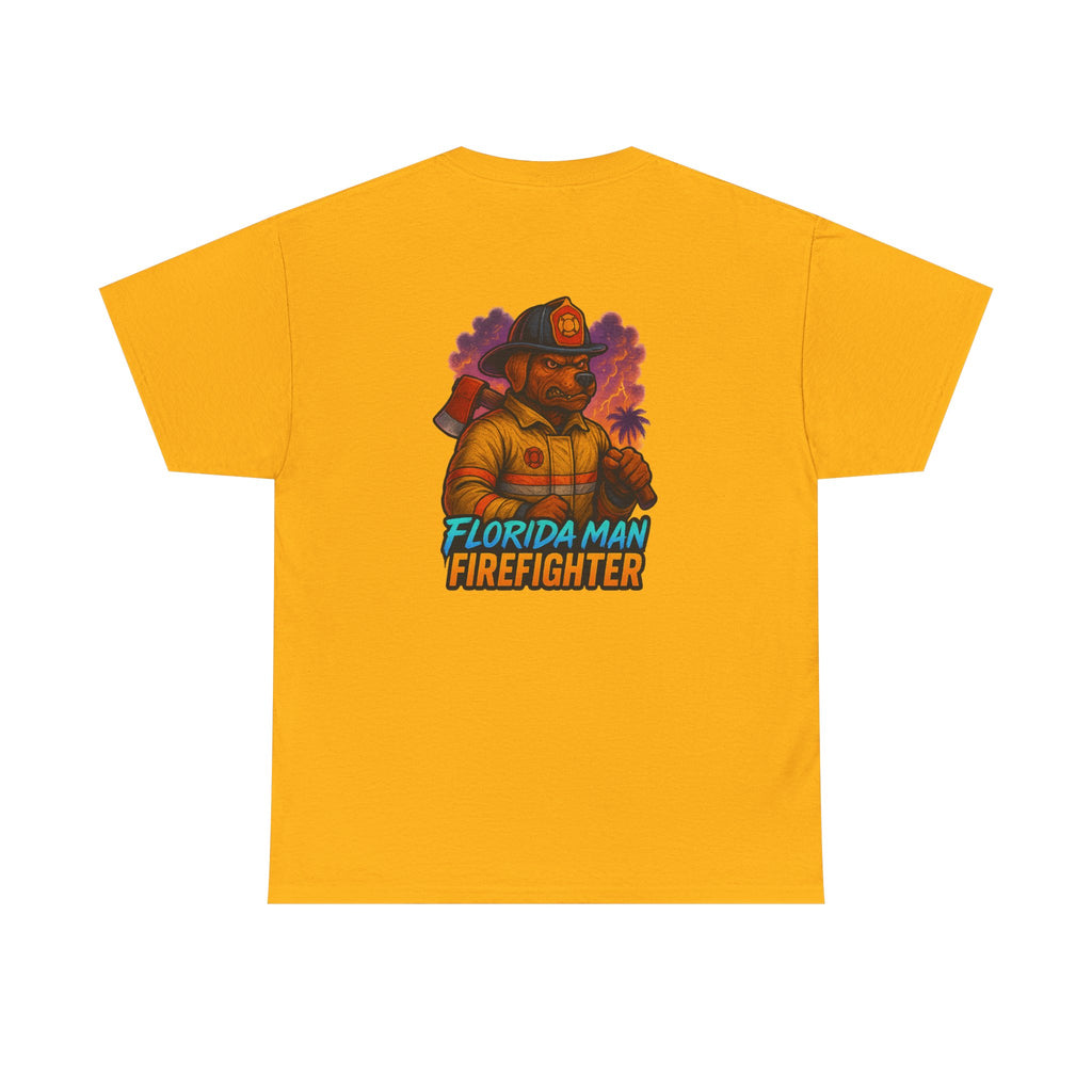 Gaming Tee - Florida Man Blaze Firefighter Gator