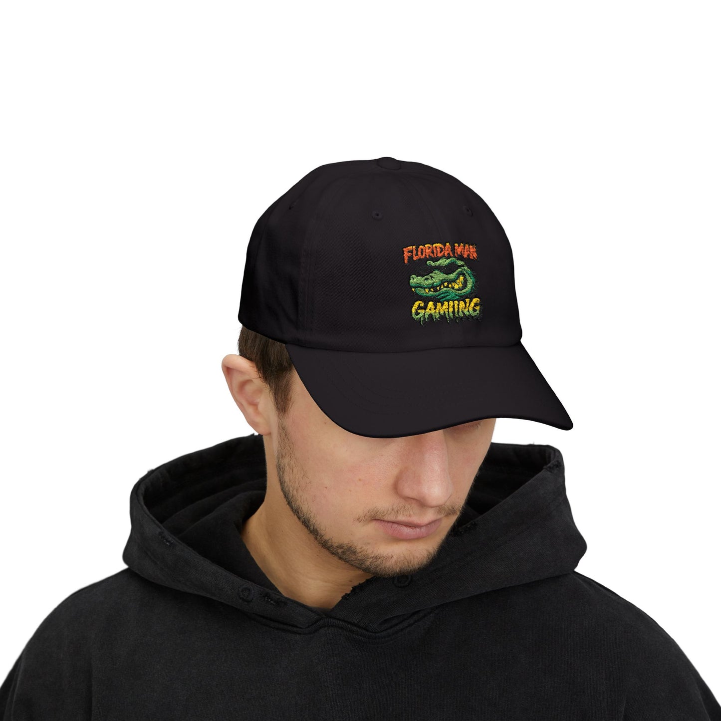 Florida Man Gaming Classic Dad Cap, Funny Gift for Gamers, Casual Sun Hat, Summer Accessory, Unique Dad Hat