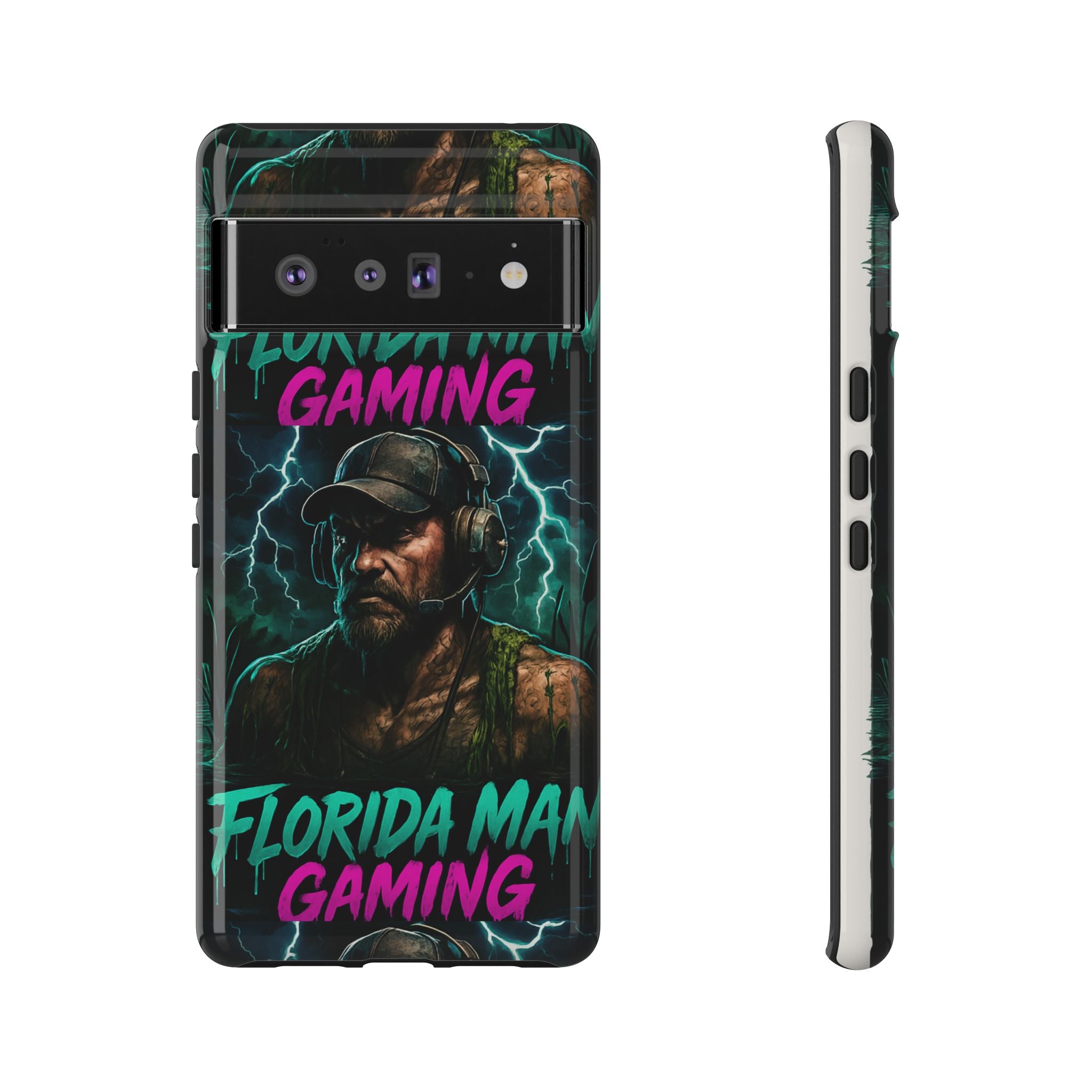 Phone Case - Florida Man Gaming Mascot Rising from the Swamp Tough Case
