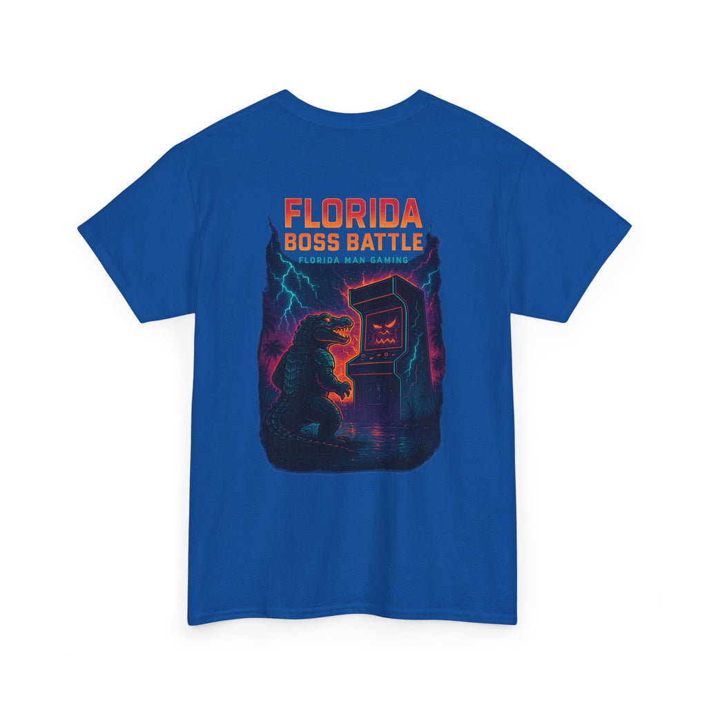 Florida Boss Battle Gaming Tee - Fun Unisex Cotton Shirt, Unique Graphic T-Shirt, Gift for Gamers, Casual Wear, Gaming Merchandise