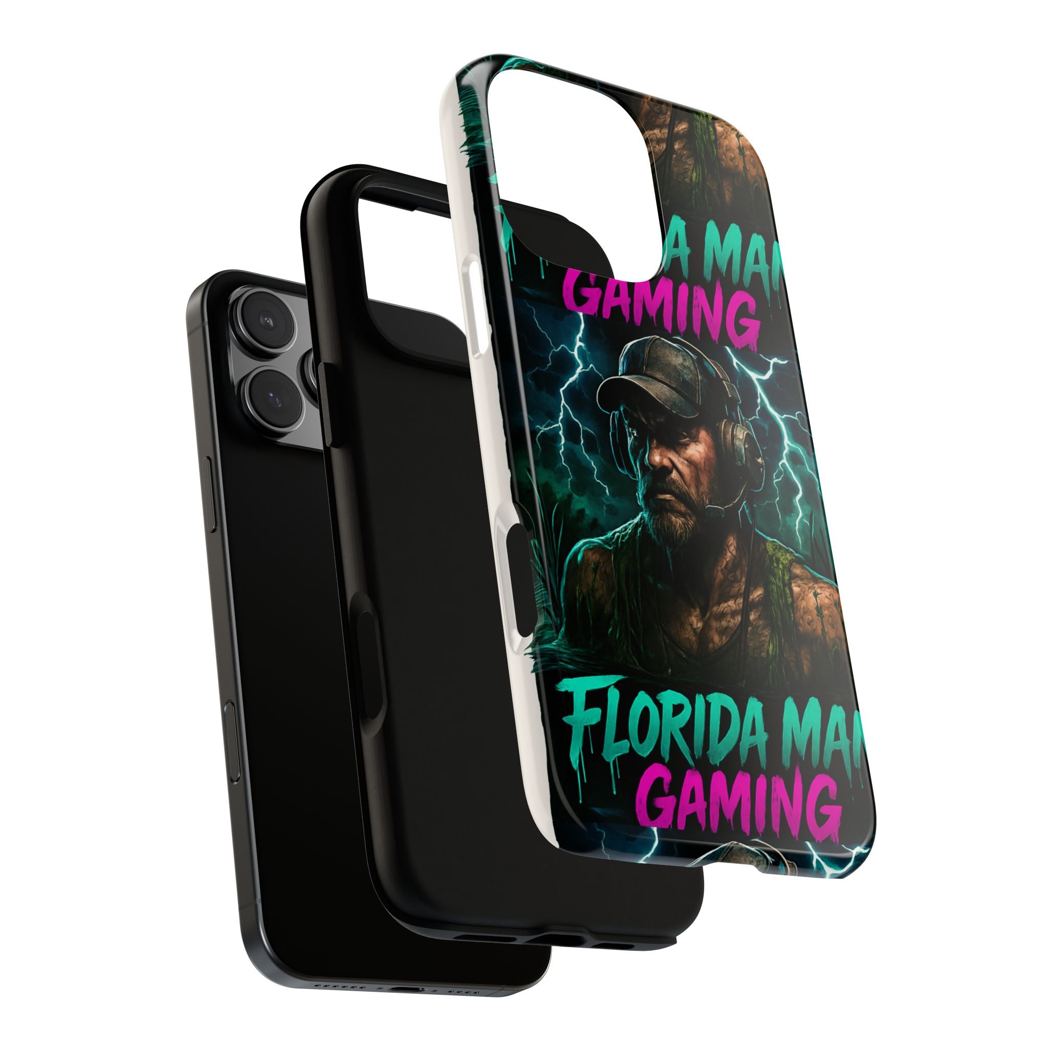 Phone Case - Florida Man Gaming Mascot Rising from the Swamp Tough Case