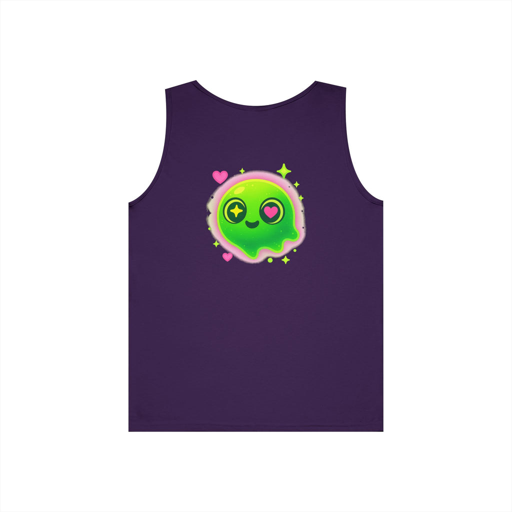 Cute Cartoon Glow-in-the-Dark Tank Top, Summer Outfit, LGBTQ+ Pride Wear, Festival Attire, Funny Gift for Teens, Casual Wear
