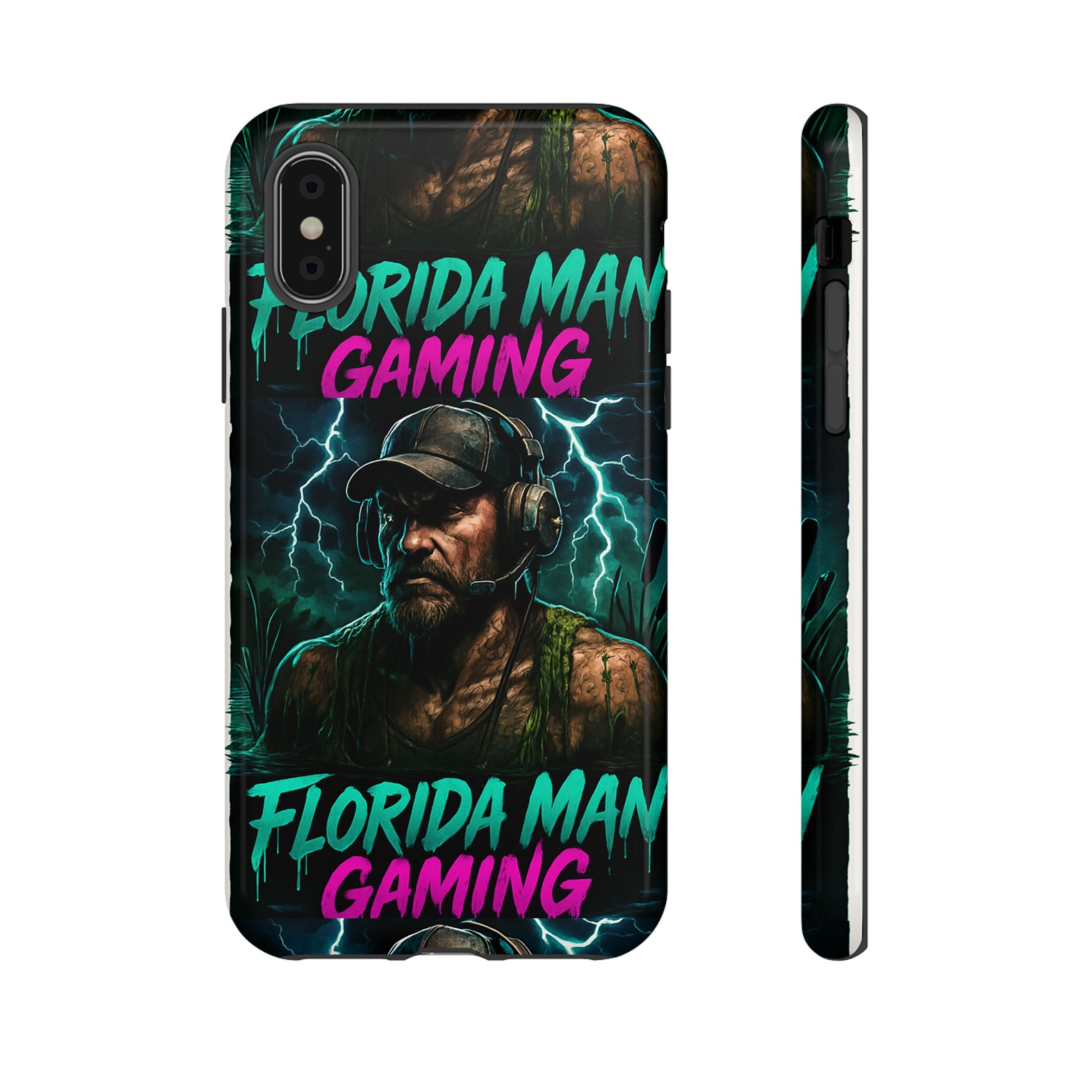 Phone Case - Florida Man Gaming Mascot Rising from the Swamp Tough Case