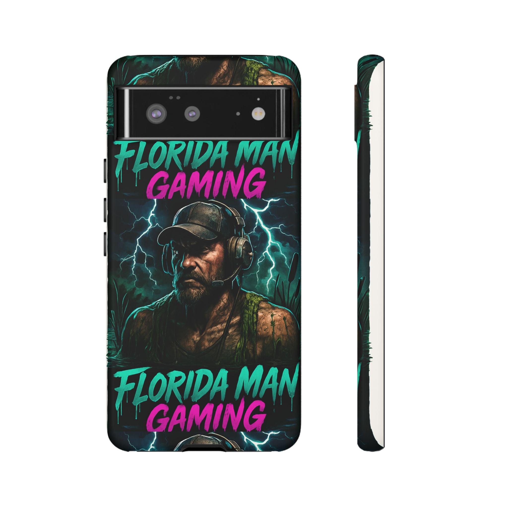 Phone Case - Florida Man Gaming Mascot Rising from the Swamp Tough Case