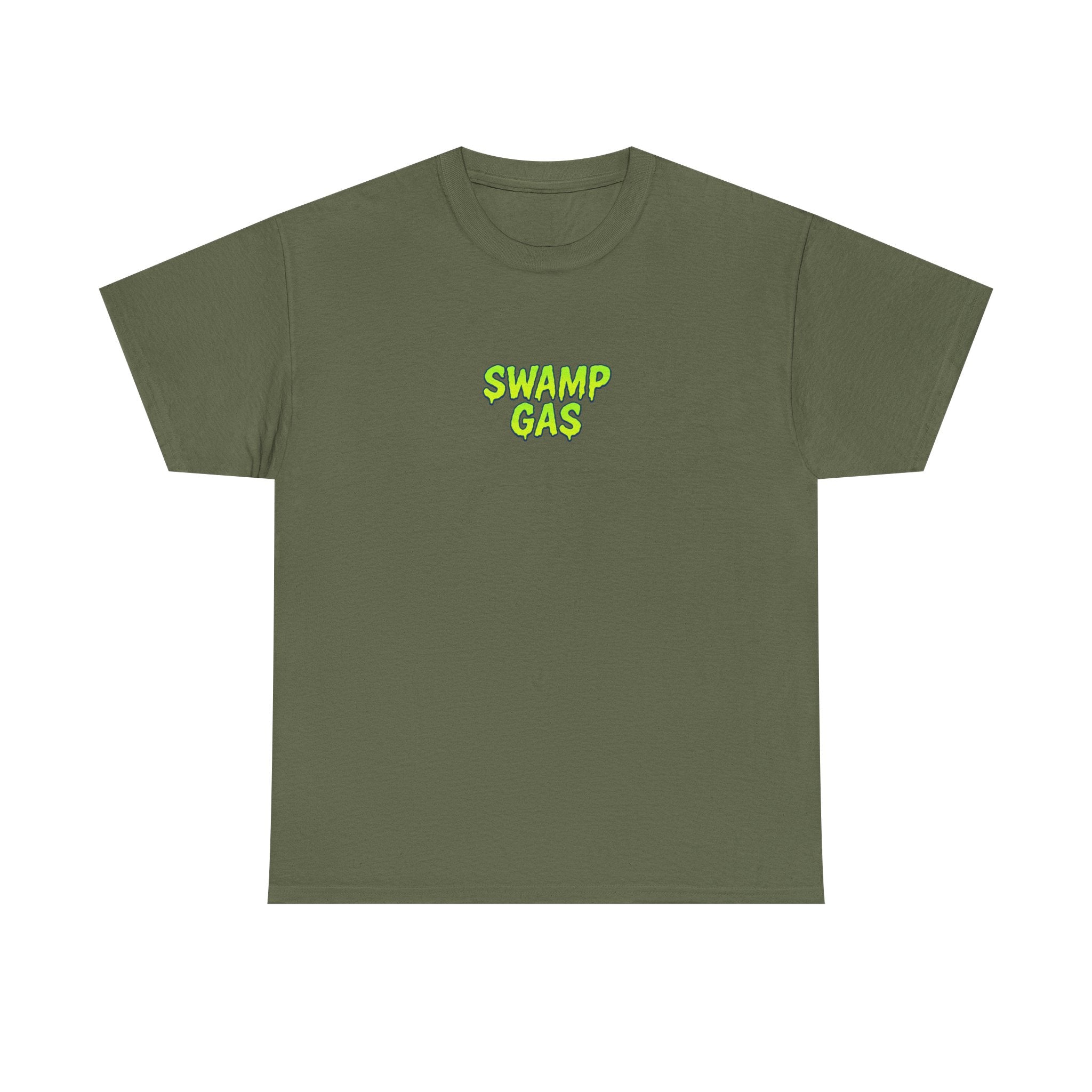 Swamp Gas Monster Unisex Tee, Fun Graphic Shirt, Gift for Monster Lovers, Casual Wear, Halloween Apparel, Youth and Adult Sizes