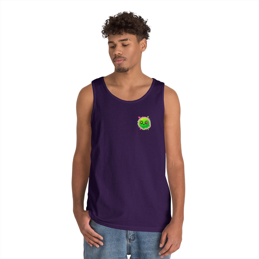Cute Cartoon Glow-in-the-Dark Tank Top, Summer Outfit, LGBTQ+ Pride Wear, Festival Attire, Funny Gift for Teens, Casual Wear