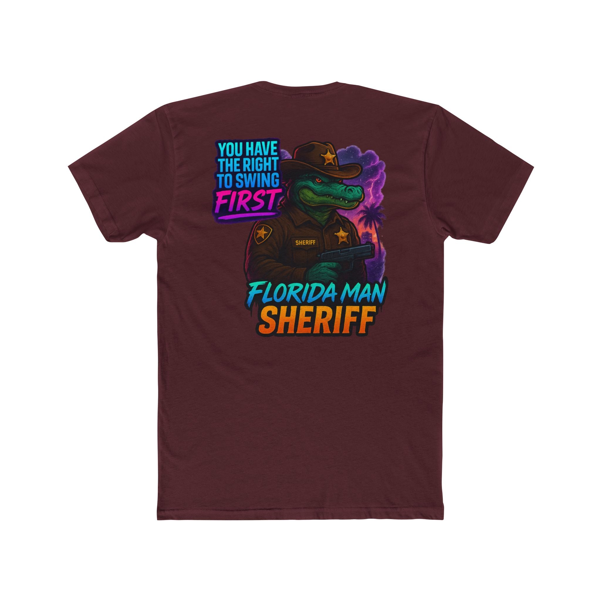 Florida Man Sheriff T-Shirt, Fun Graphic Tee, Quirky Humor Shirt, Gift for Law Enforcement Lovers, Casual Wear, Birthday Present