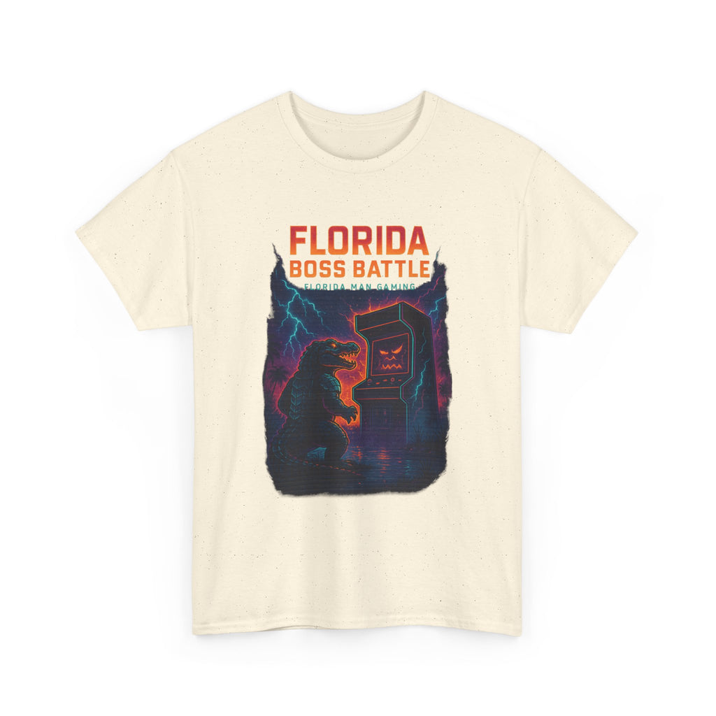 Florida Boss Battle Tee - Unisex Gaming Shirt, Retro Video Game T-Shirt, Gift for Gamers, Cool Casual Wear, Unique Graphic Tee