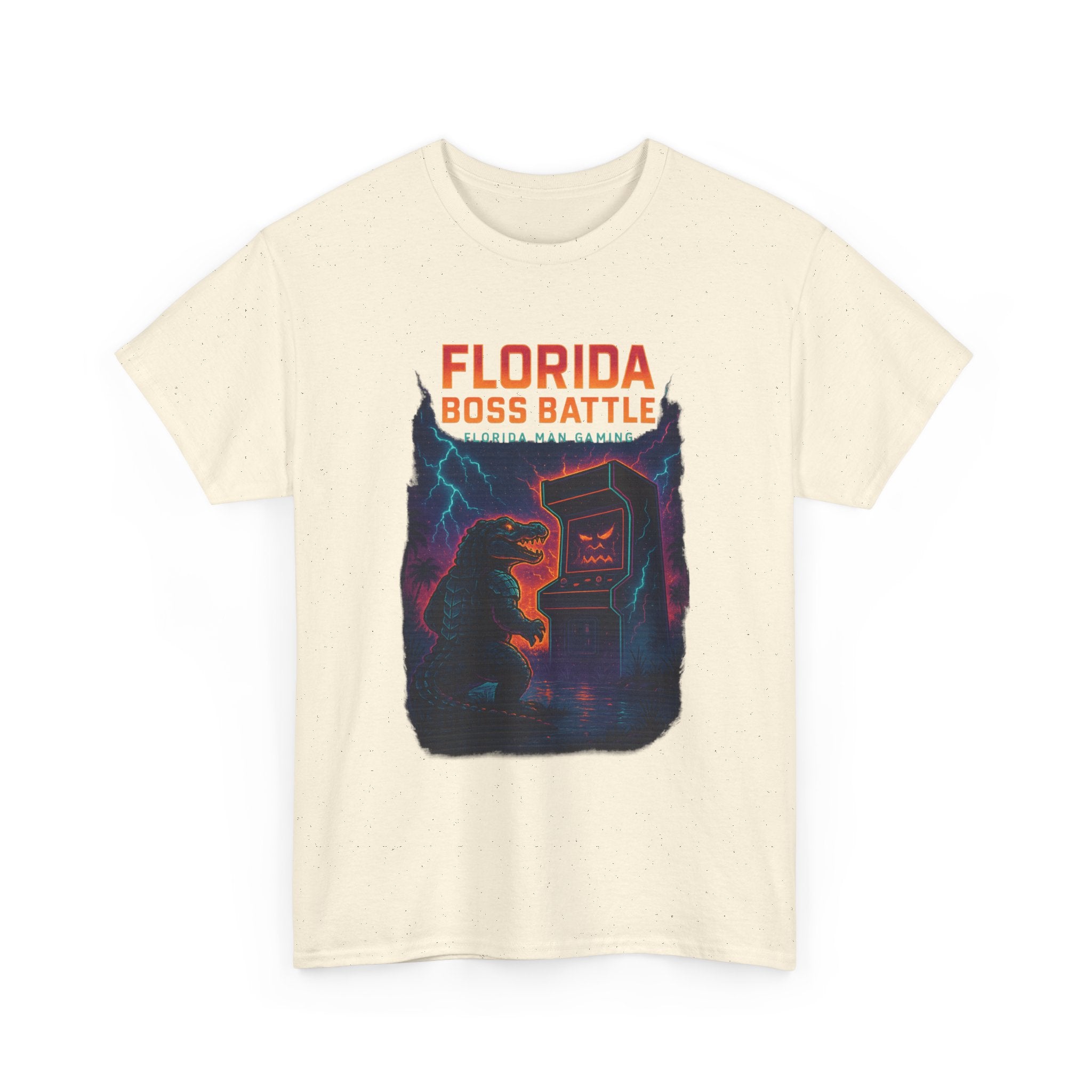 Florida Boss Battle Tee - Unisex Gaming Shirt, Retro Video Game T-Shirt, Gift for Gamers, Cool Casual Wear, Unique Graphic Tee