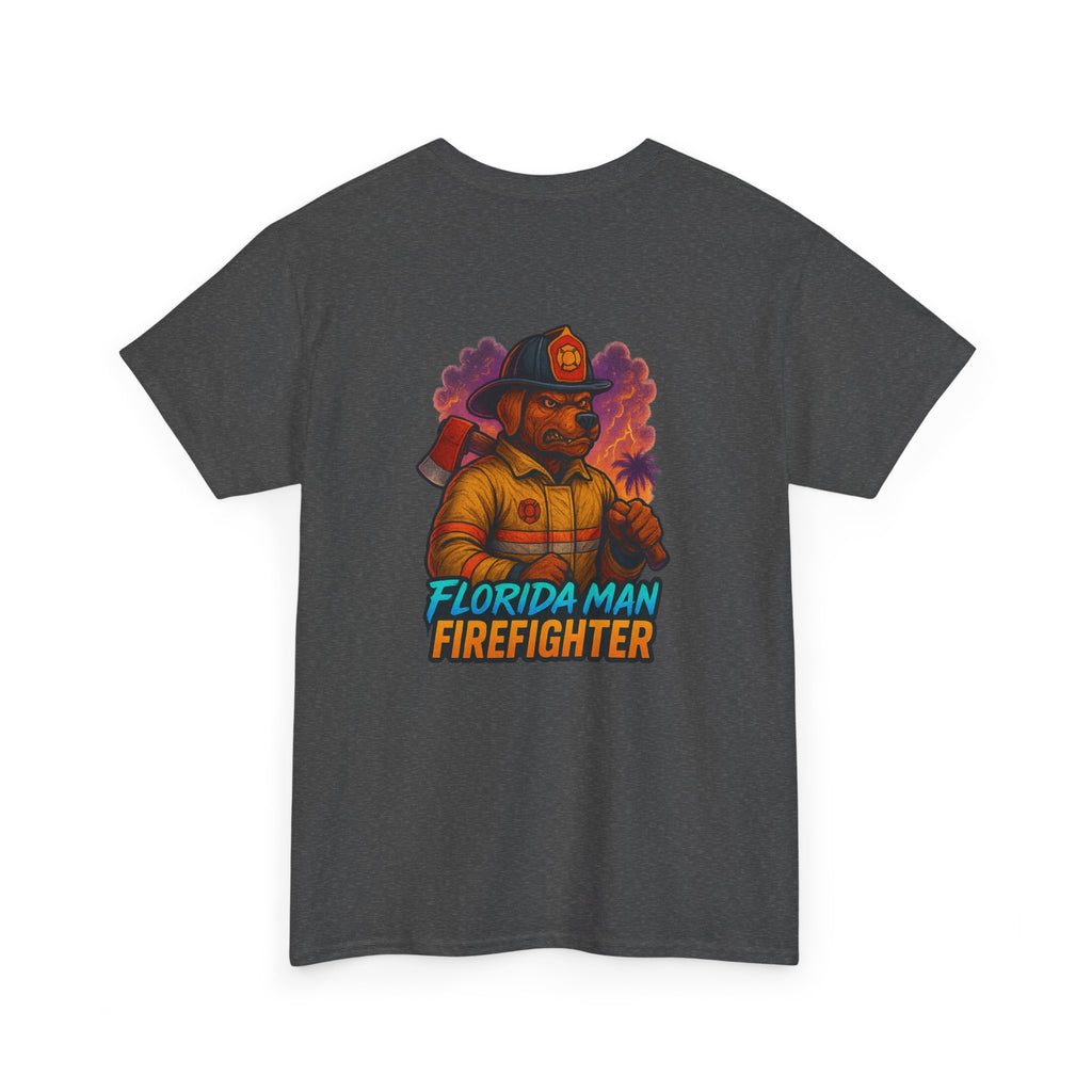 Gaming Tee - Florida Man Blaze Firefighter Gator