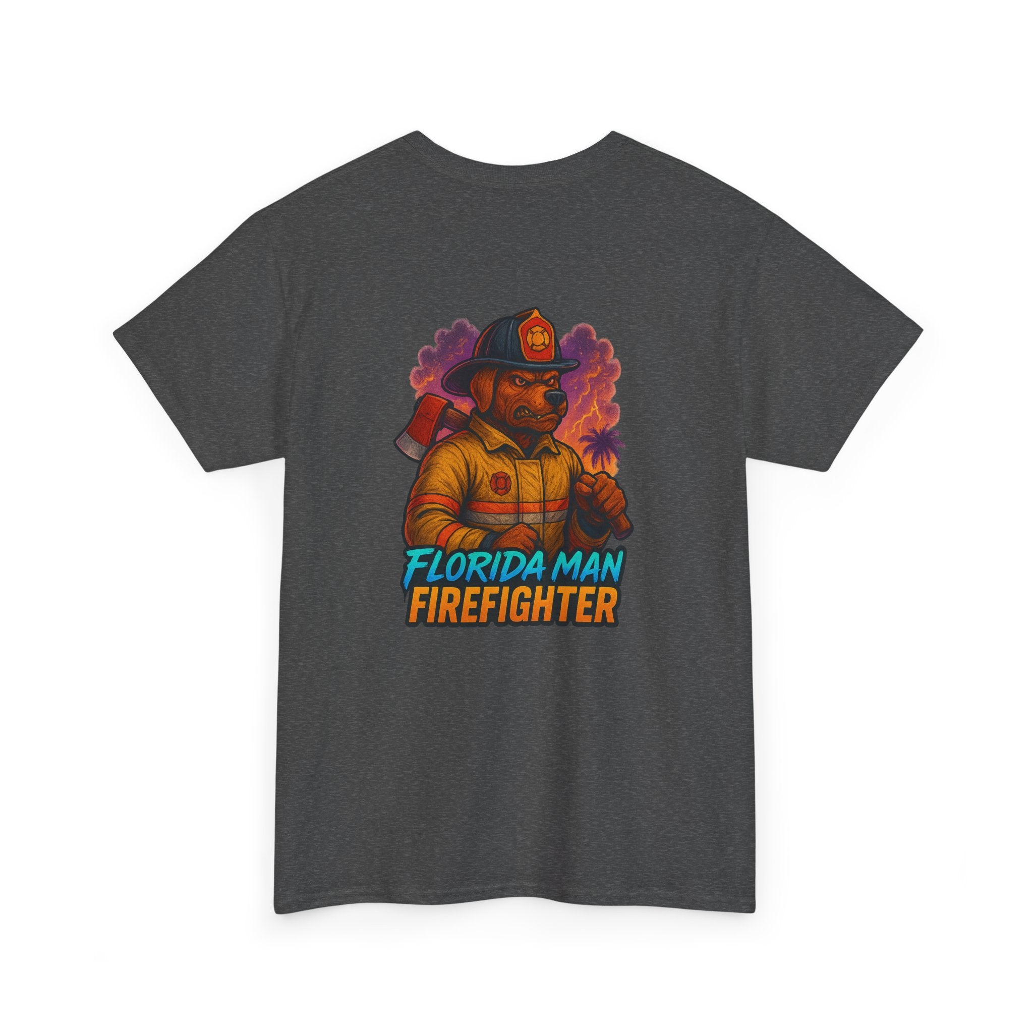 Gaming Tee - Florida Man Blaze Firefighter Gator