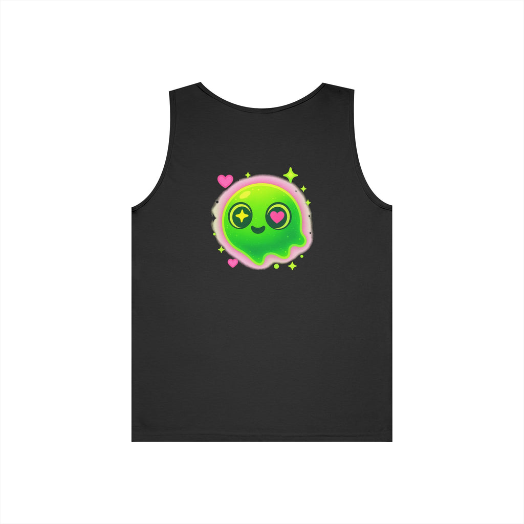 Cute Cartoon Glow-in-the-Dark Tank Top, Summer Outfit, LGBTQ+ Pride Wear, Festival Attire, Funny Gift for Teens, Casual Wear