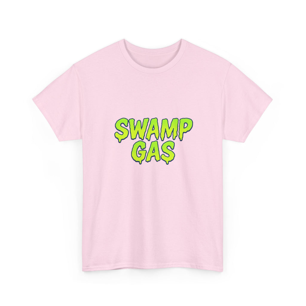 Swamp Gas Unisex Heavy Cotton Tee - Fun Graphic T-Shirt for Festivals, Parties, Gifts, Casual Wear, Retro Style