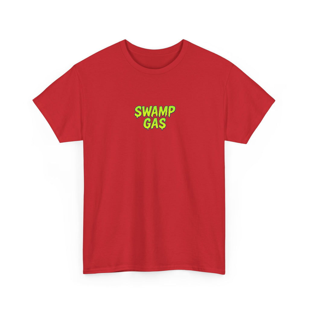 Swamp Gas Monster Unisex Tee, Fun Graphic Shirt, Gift for Monster Lovers, Casual Wear, Halloween Apparel, Youth and Adult Sizes