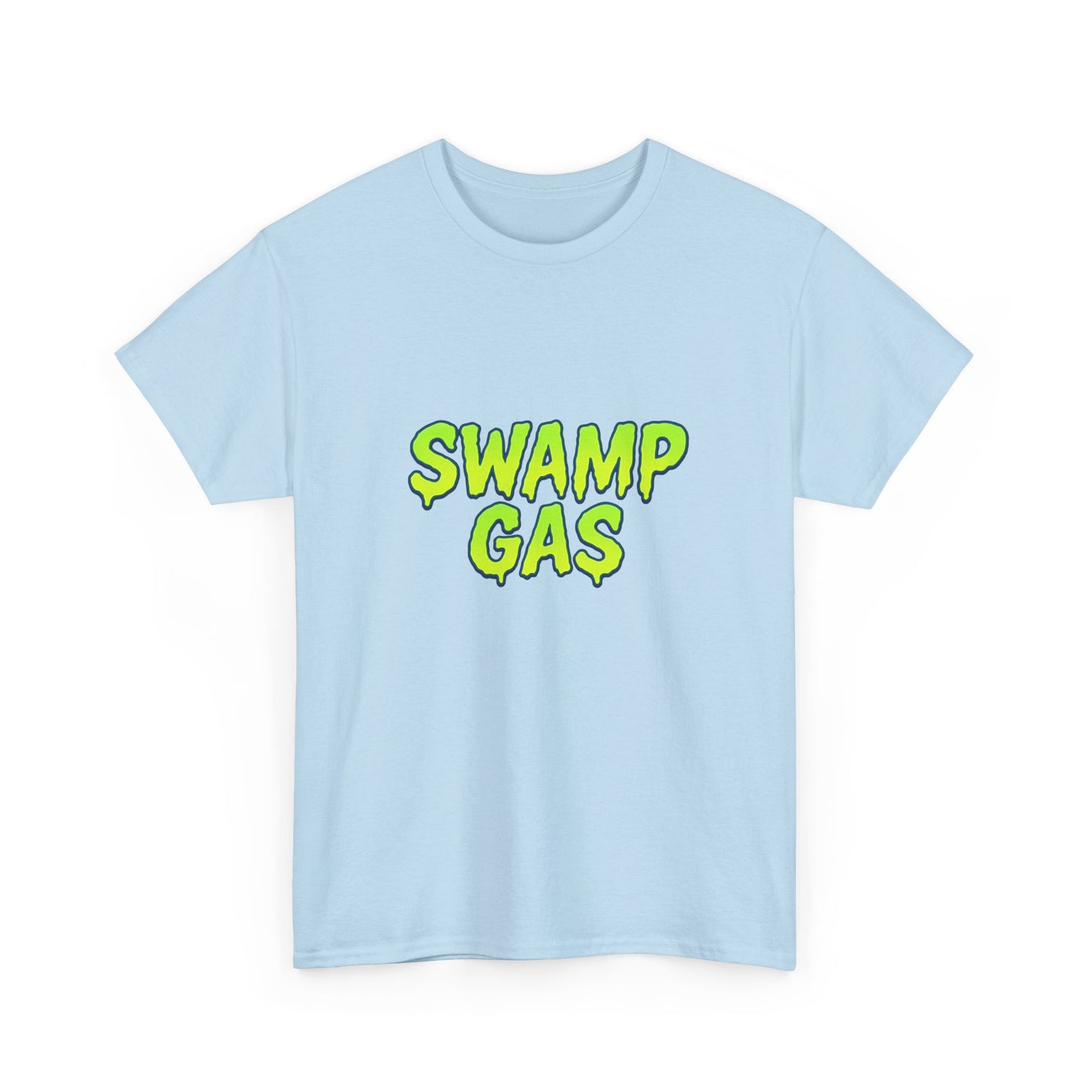 Swamp Gas Unisex Heavy Cotton Tee - Fun Graphic T-Shirt for Festivals, Parties, Gifts, Casual Wear, Retro Style