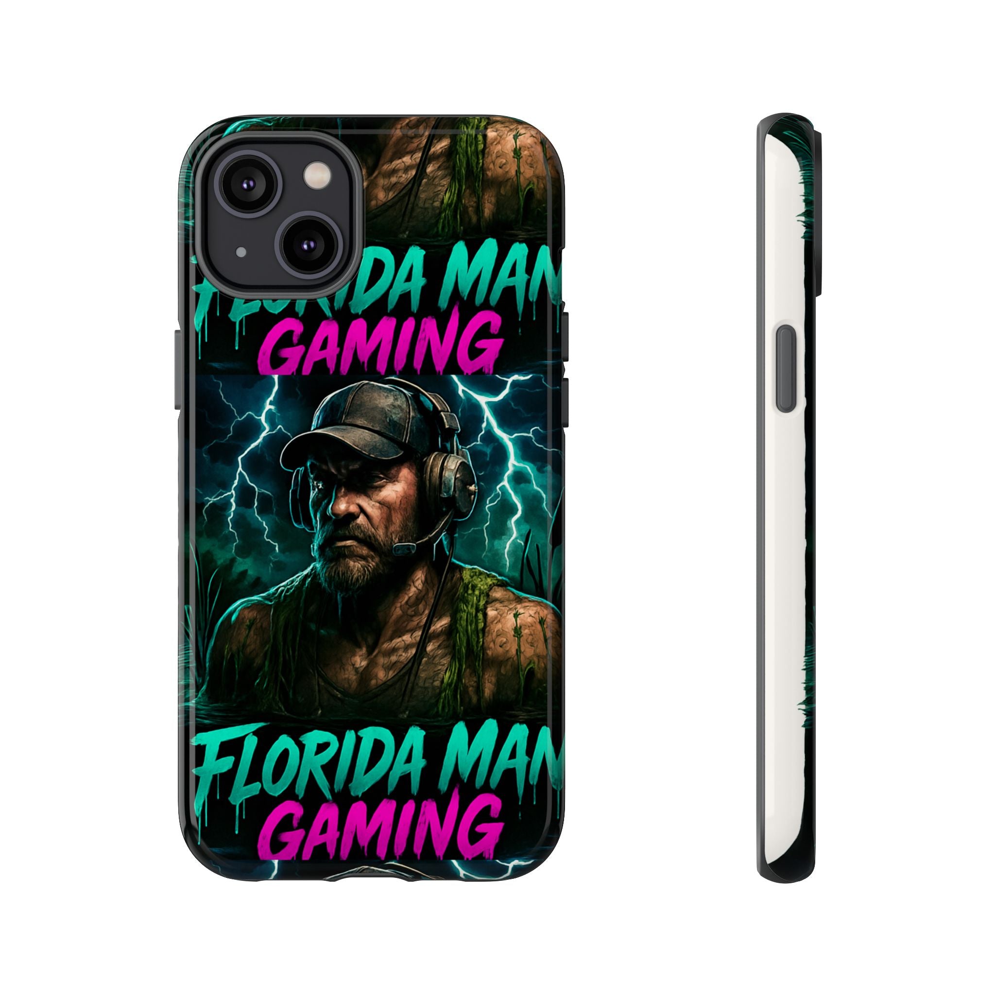Phone Case - Florida Man Gaming Mascot Rising from the Swamp Tough Case