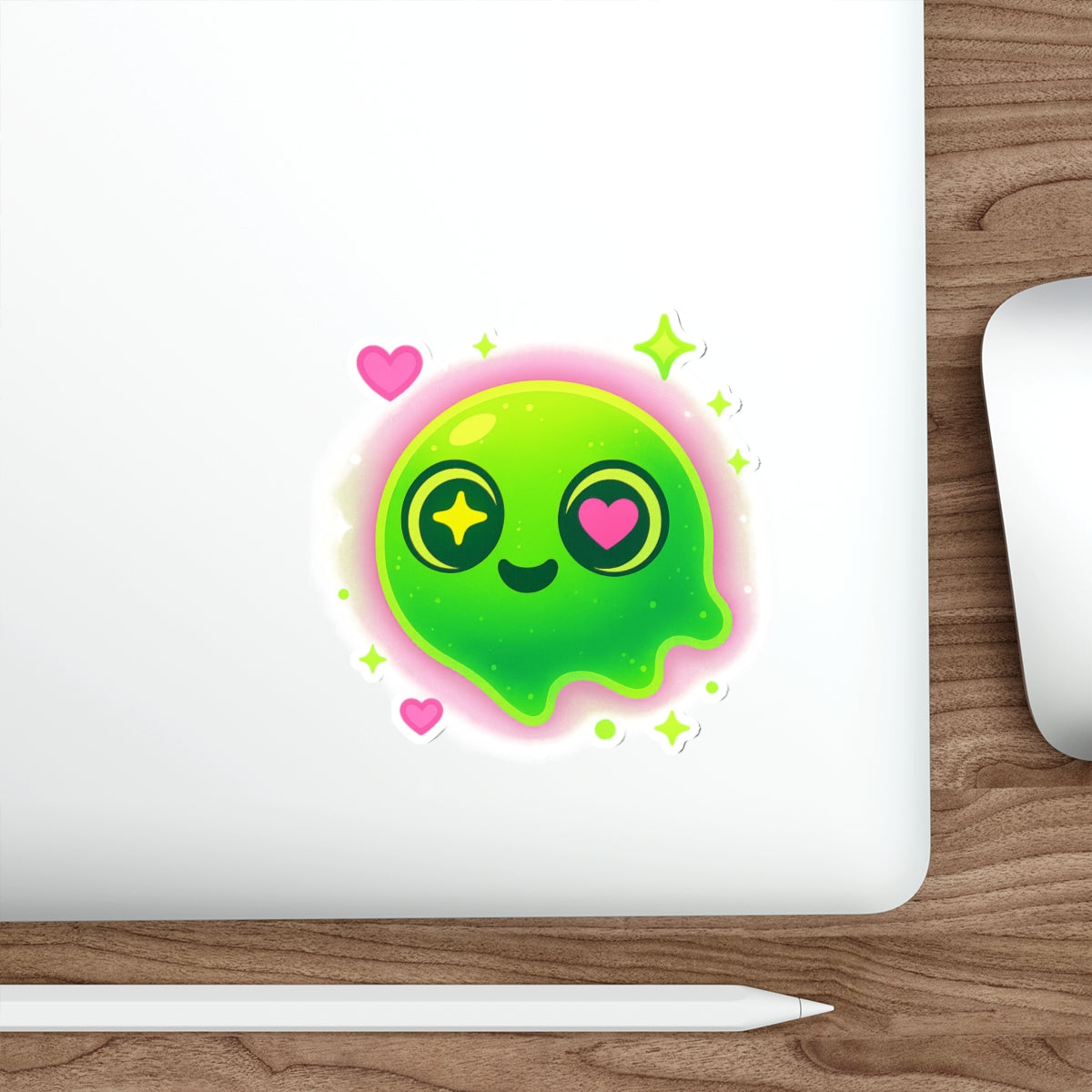 Cute Cartoon Alien Die-Cut Stickers, Kawaii Slime Decals for Laptops, Journals, Gifts for Kids, Fun Party Favors