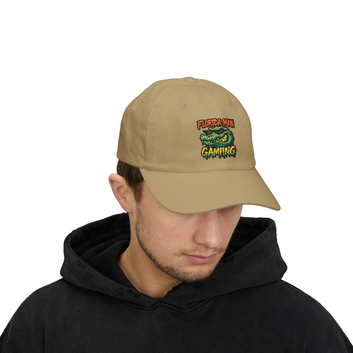 Florida Man Gaming Classic Dad Cap, Funny Gift for Gamers, Casual Sun Hat, Summer Accessory, Unique Dad Hat