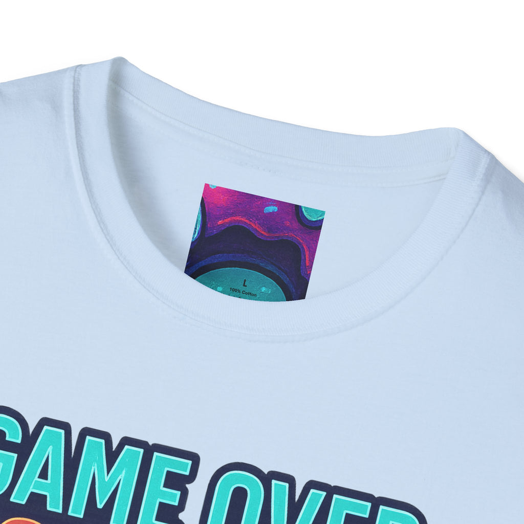 Retro Gamer Donut T-Shirt - Fun Gaming Tee, Unisex Softstyle, Perfect for Gamers, Gaming Events, Birthday Gifts, Casual Wear